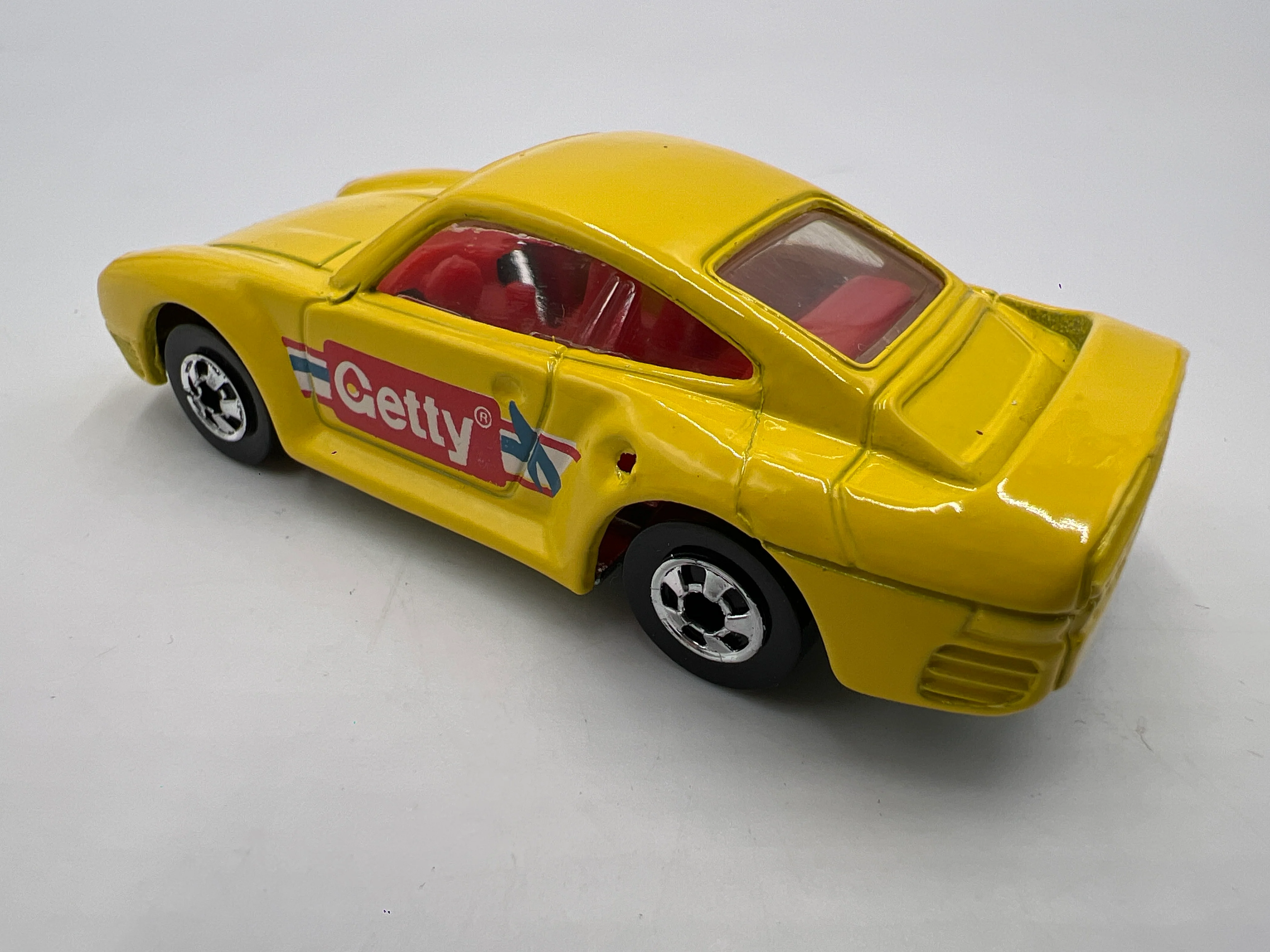 Hot Wheels 1991 Getty Promo Porsche 959 Yellow Loose - Image 3