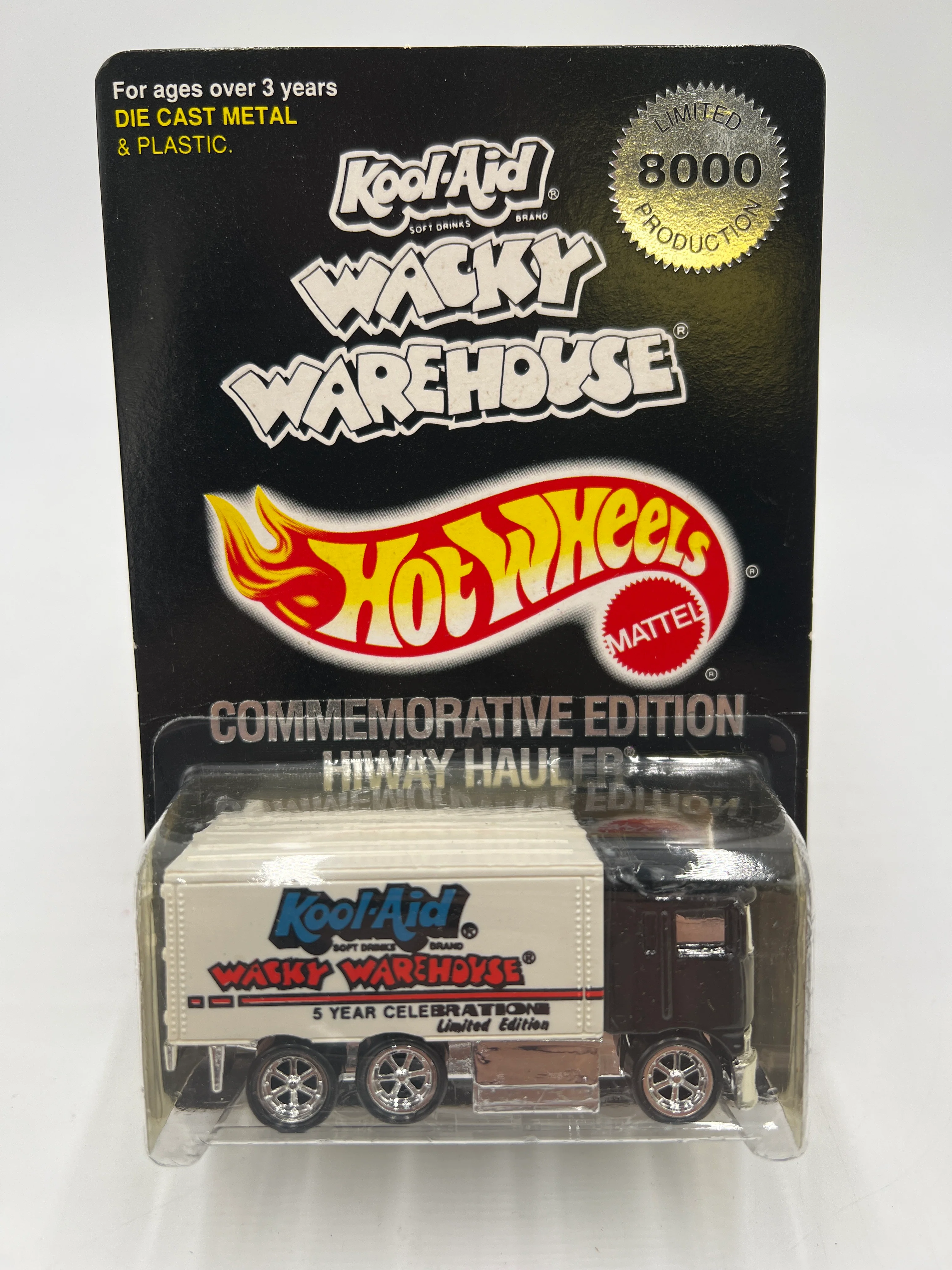 Hot Wheels Commemorative Edition 1/8000 Hiway Hauler Kool Aid Wacky Warehouse Black W/Protector - Image 2