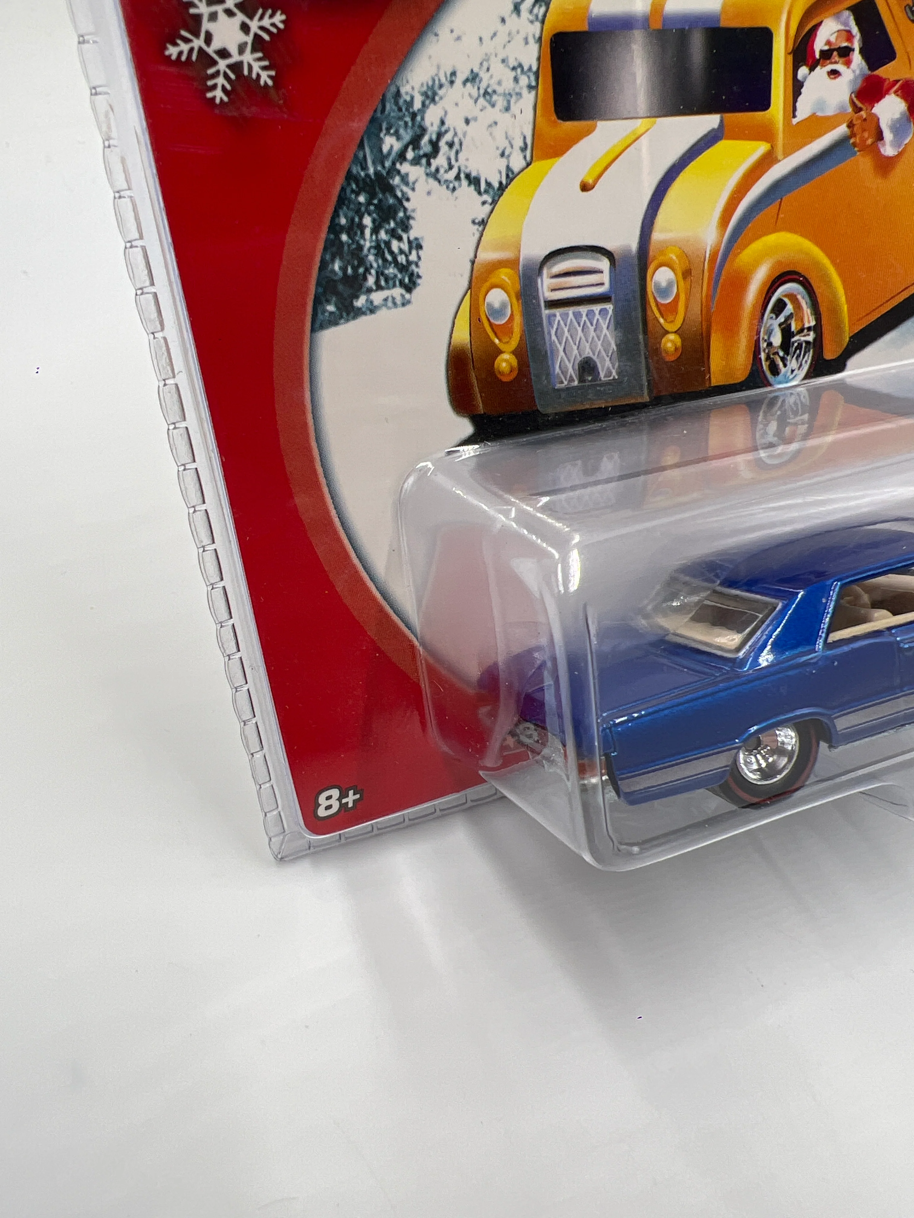 Hot Wheels 2006 Holiday Rods #2 65 Pontiac GTO Blue Cracked Blister 271i - Image 5