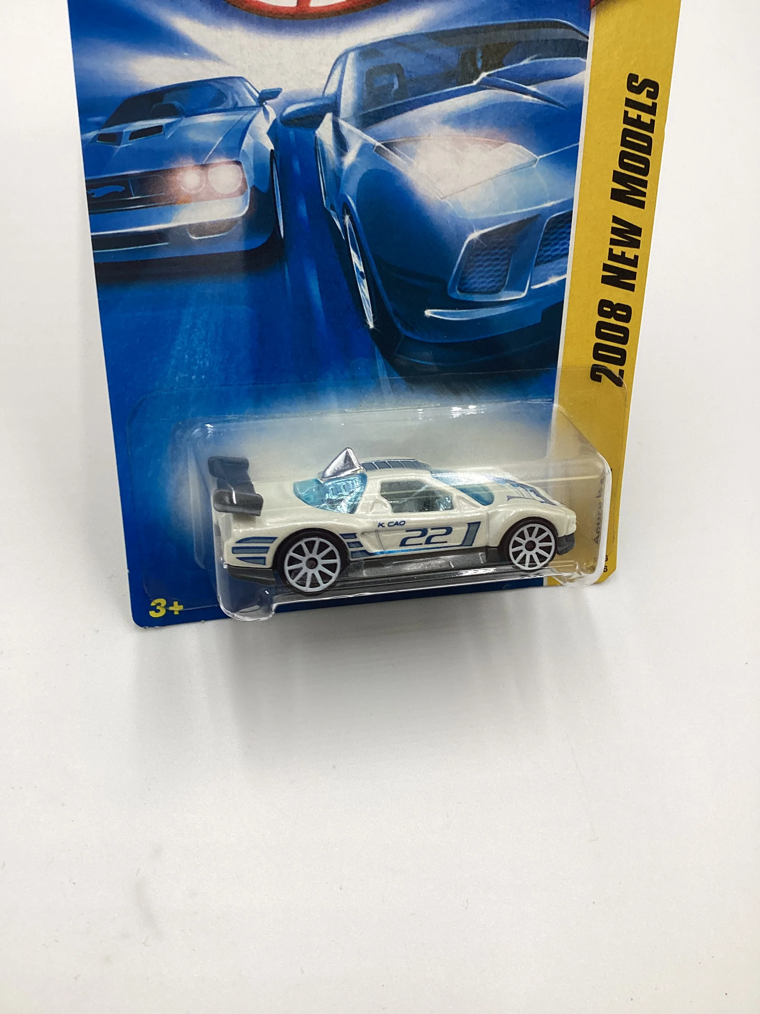 Hot Wheels 2008 new models #11 Acura NSX White 106A - Image 5