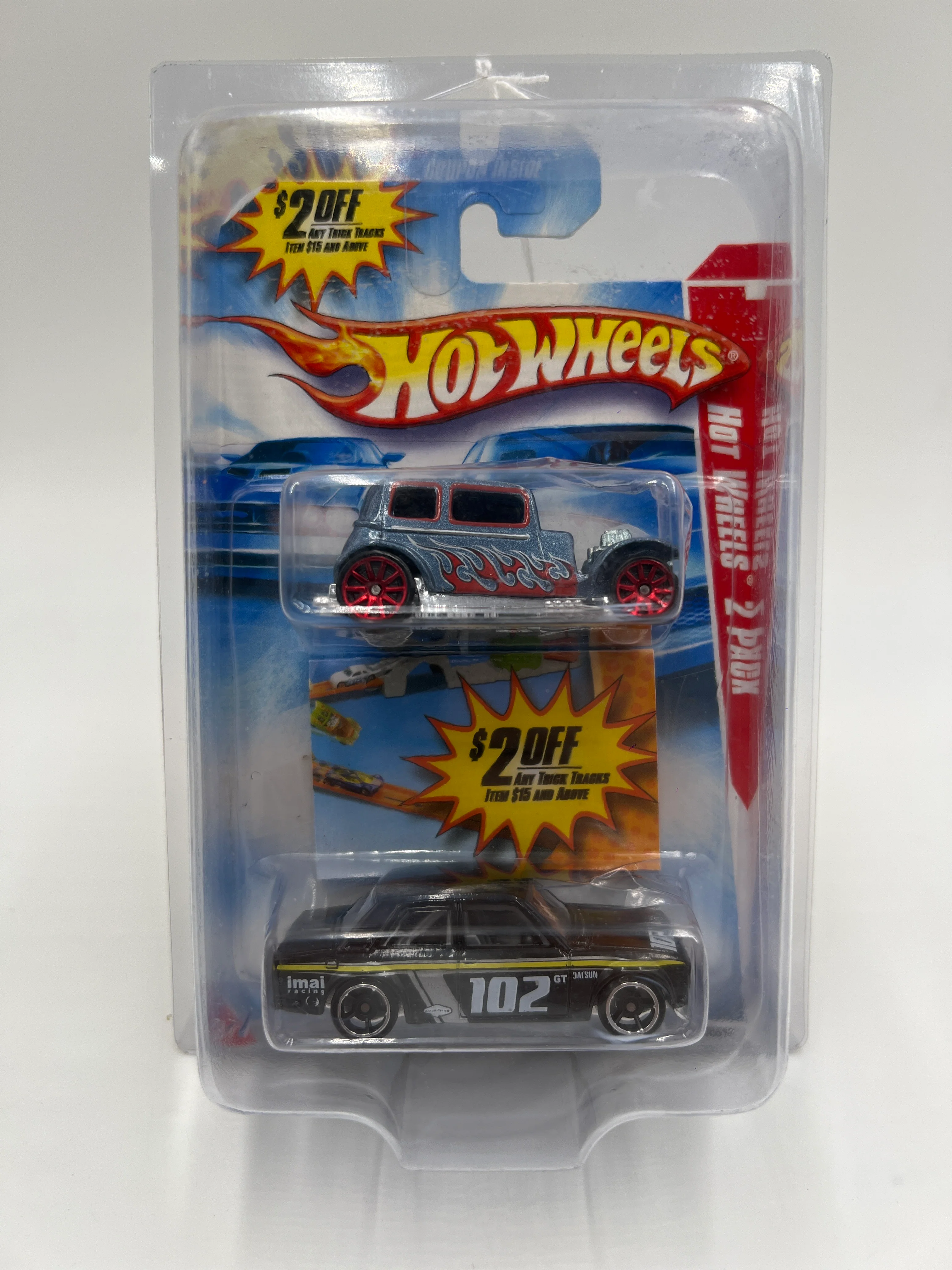2009 Hot Wheels 2 Pack Datsun Bluebird 510 & 32 Ford Vicky W/Protector Bad Card/Blister - Image 11