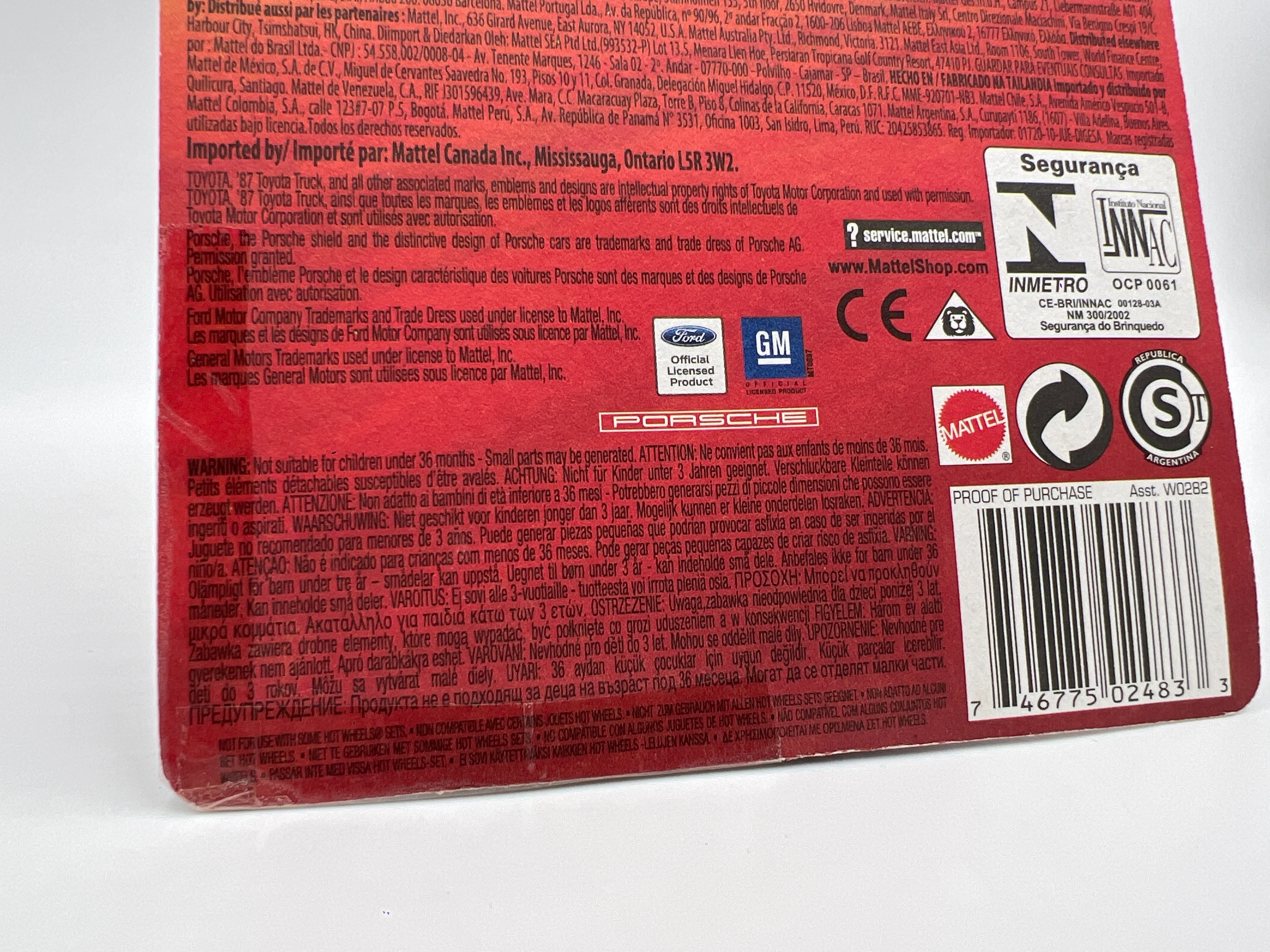 2011 Hot Wheels The Hot Ones Target Exclusive 87 Toyota Truck Red W/Protector VHTF Taped Blister - Image 8