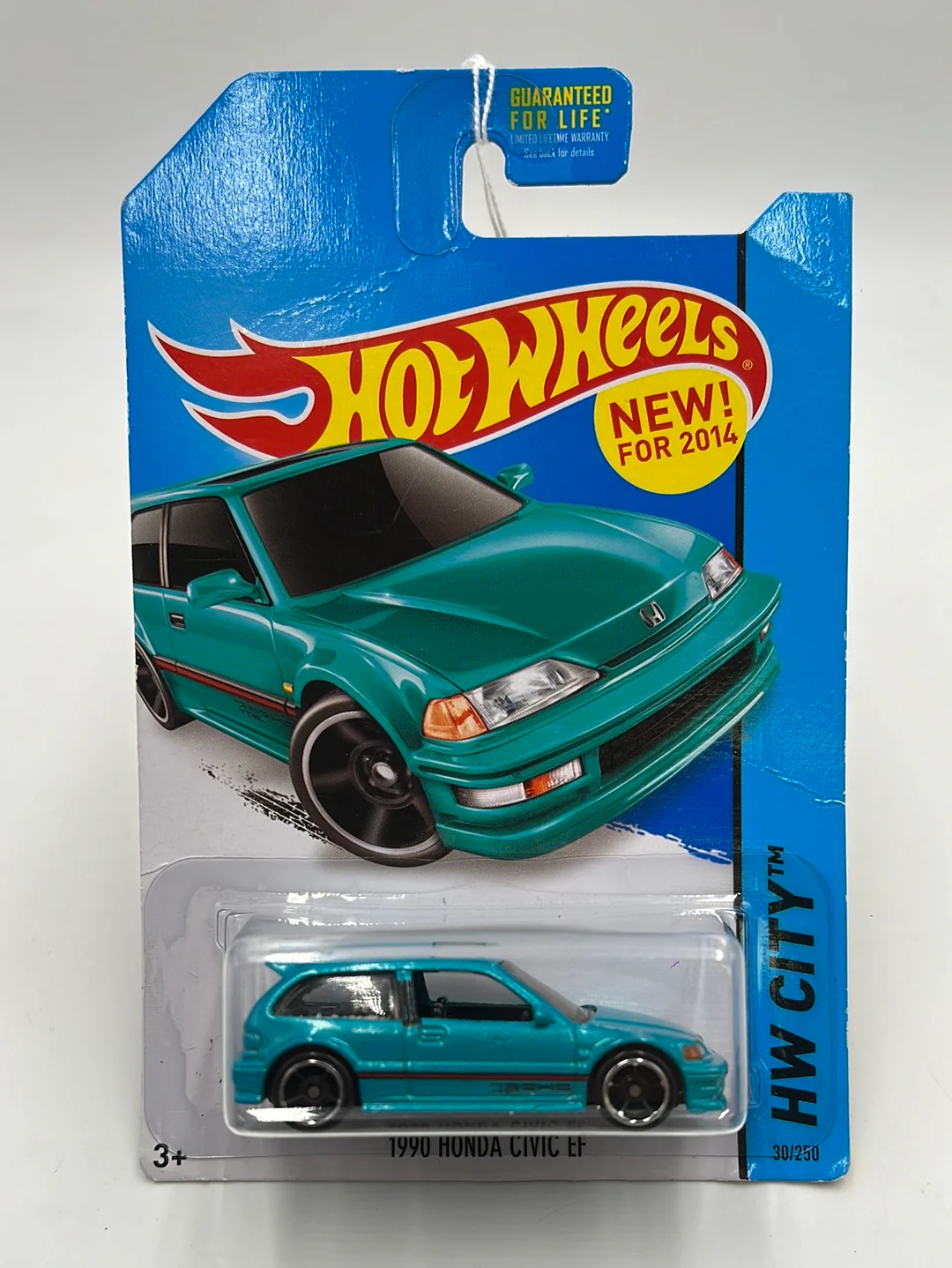 Hot Wheels 2014 HW City 1990 Honda Civic EF #30 *Bad Card* - Image 2