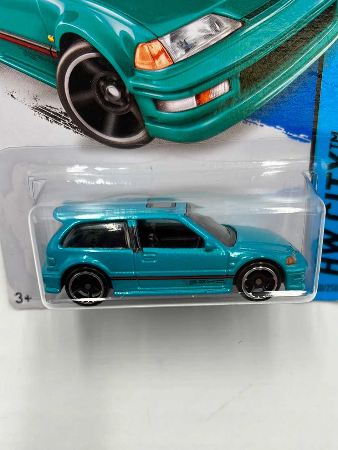 Hot Wheels 2014 HW City 1990 Honda Civic EF #30 *Bad Card* - Image 3
