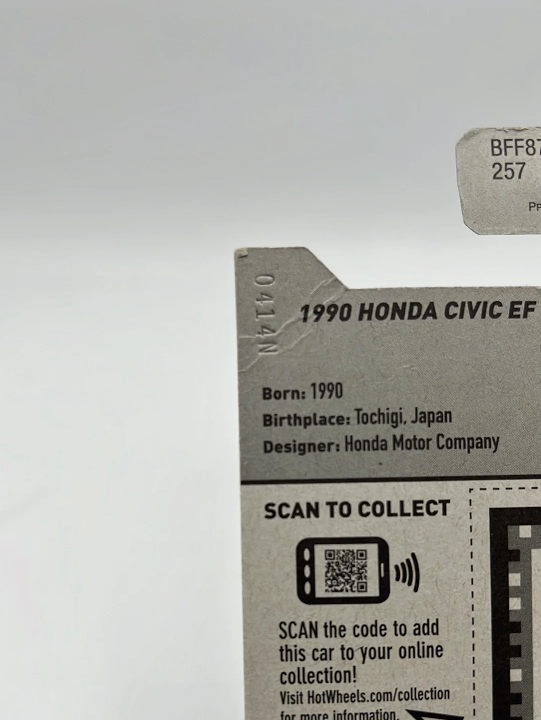 Hot Wheels 2014 HW City 1990 Honda Civic EF #30 *Bad Card* - Image 9