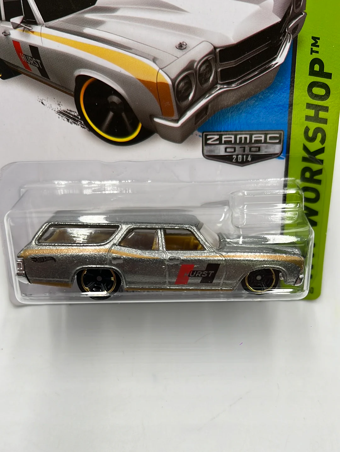 Hot Wheels 2014 HW Workshop 70 Chevelle SS Wagon Zamac #245 148F - Image 3