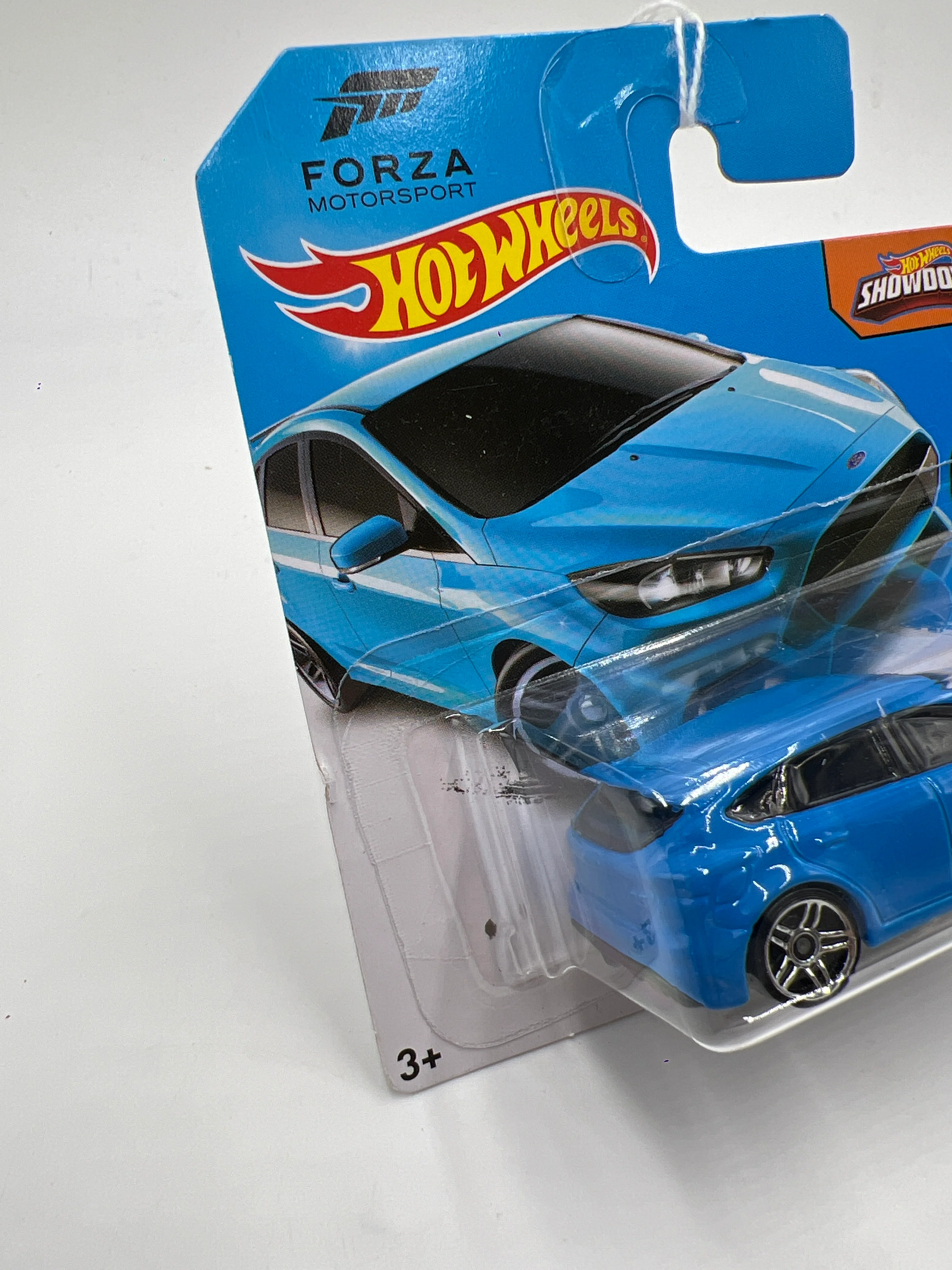 2016 Hot Wheels Night Burnerz #90 16 Ford Focus RS Blue Short Card Blister Off Center 21E - Image 5