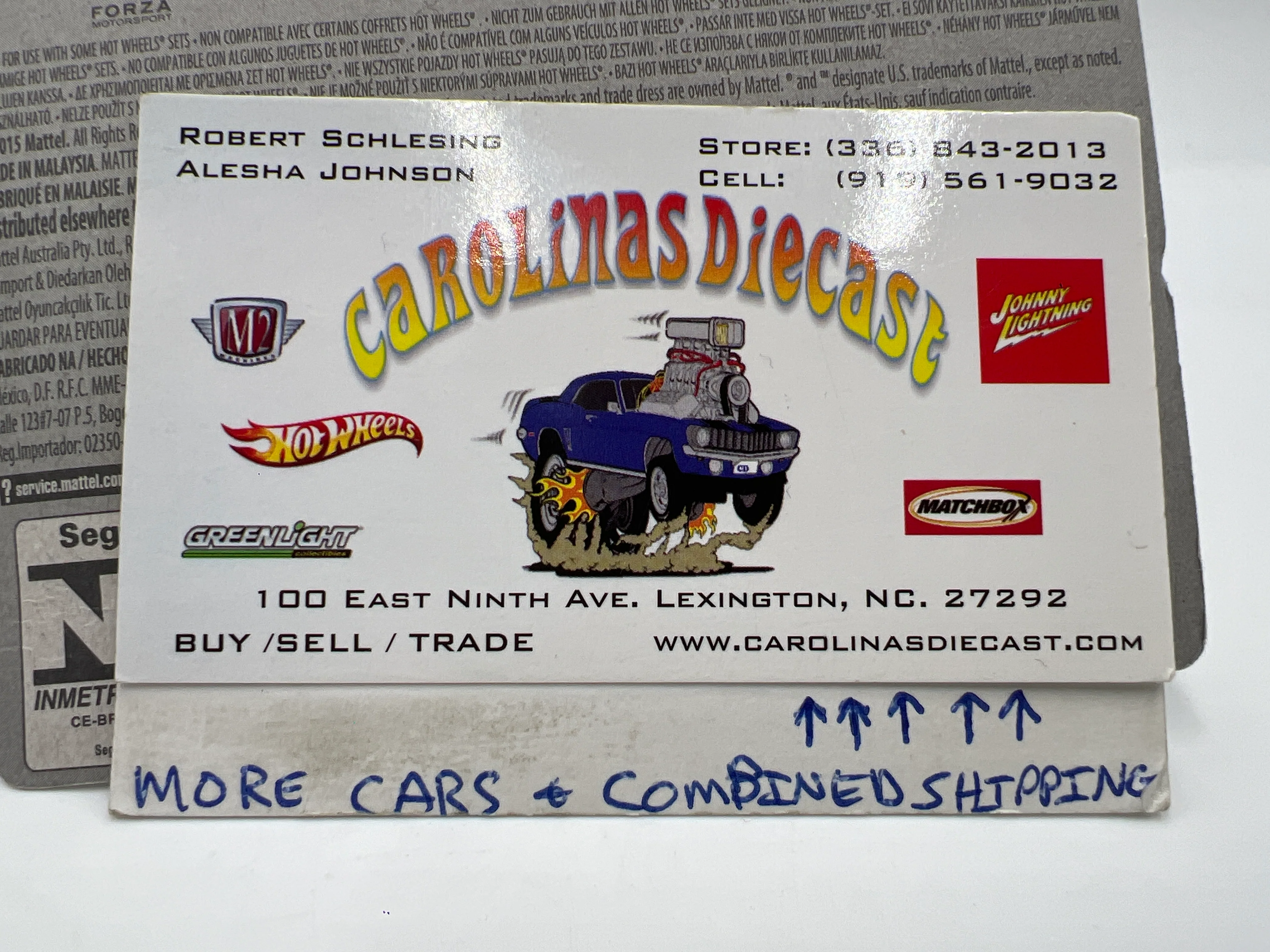 2016 Hot Wheels Night Burnerz #90 16 Ford Focus RS Blue Short Card Blister Off Center 21E - Image 8