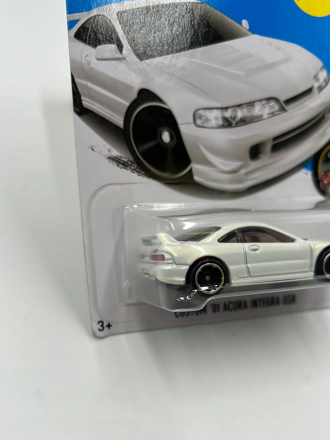 Hot Wheels 2016 Nightburnerz #89 Custom 01 Acura Integra GSR White 89/250 105H - Image 5