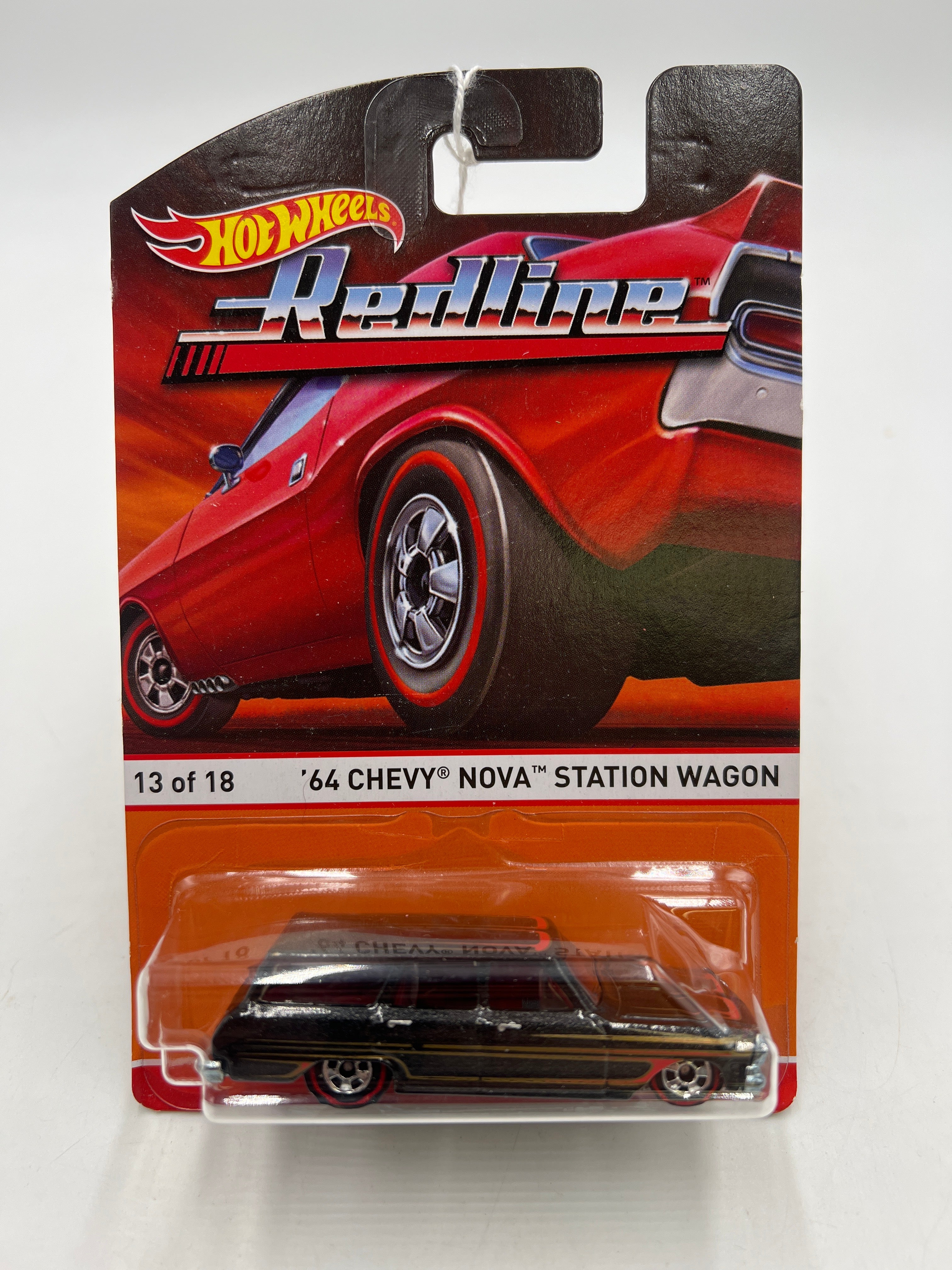 Hot Wheels 2016 Redline Series 64 Chevy Nova Station Wagon #13 158C - Image 2