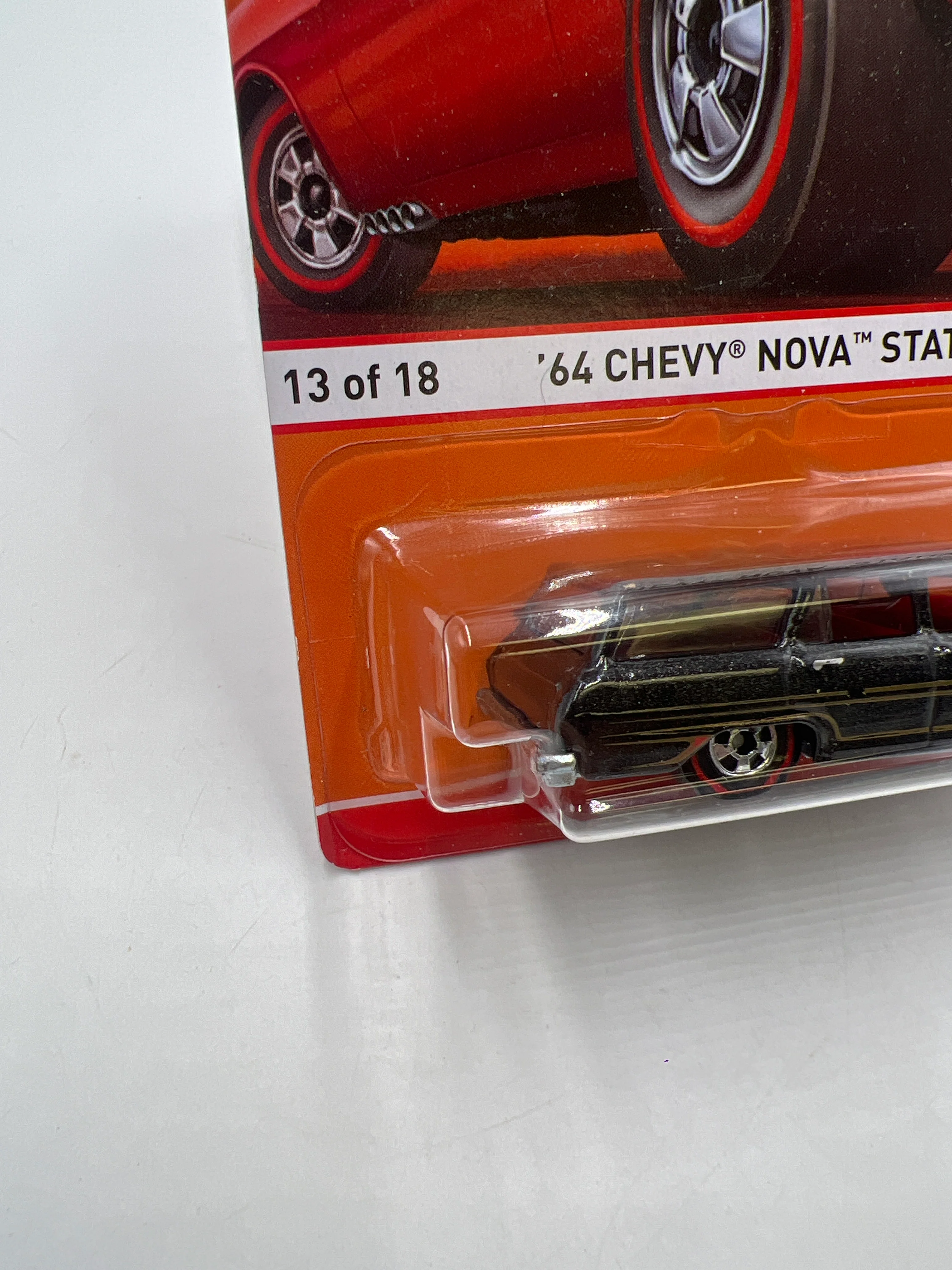Hot Wheels 2016 Redline Series 64 Chevy Nova Station Wagon #13 158C - Image 4