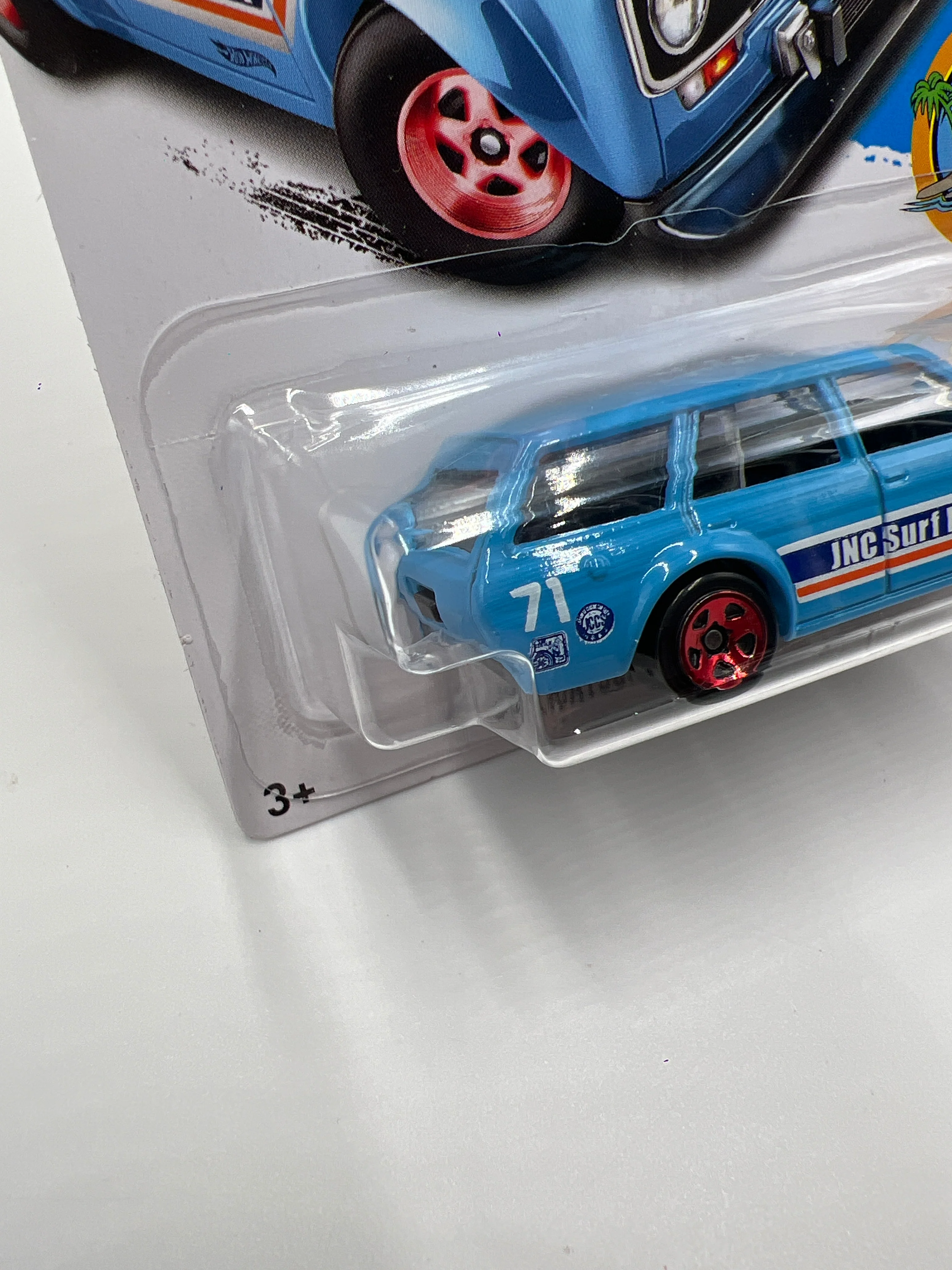 2017 Hot Wheels Factory Sealed Surfs Up #277 71 Datsun Bluebird 510 Wagon Blue (Mesh Grille) SR - Image 5