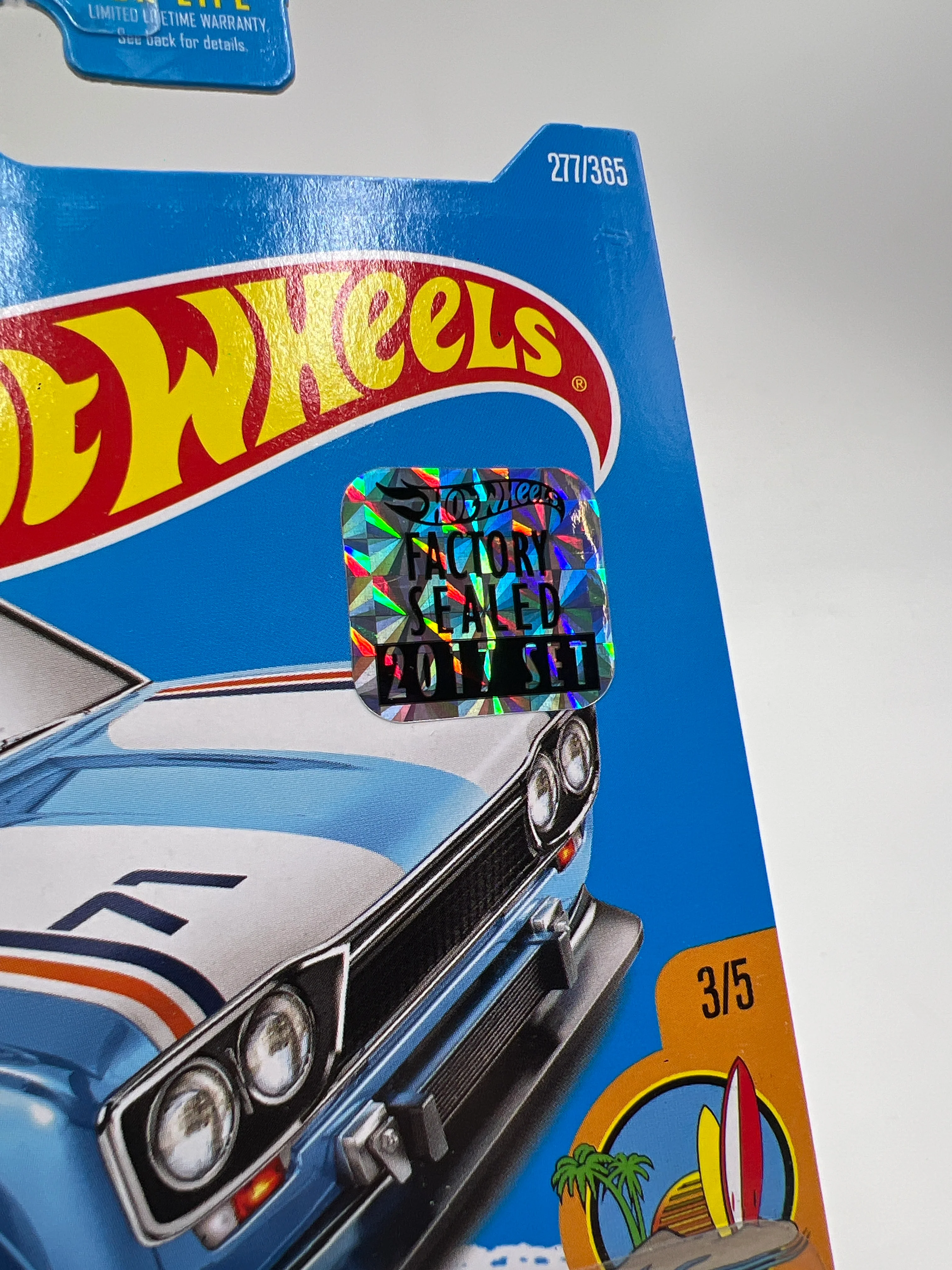 2017 Hot Wheels Factory Sealed Surfs Up #277 71 Datsun Bluebird 510 Wagon Blue (Mesh Grille) SR - Image 6