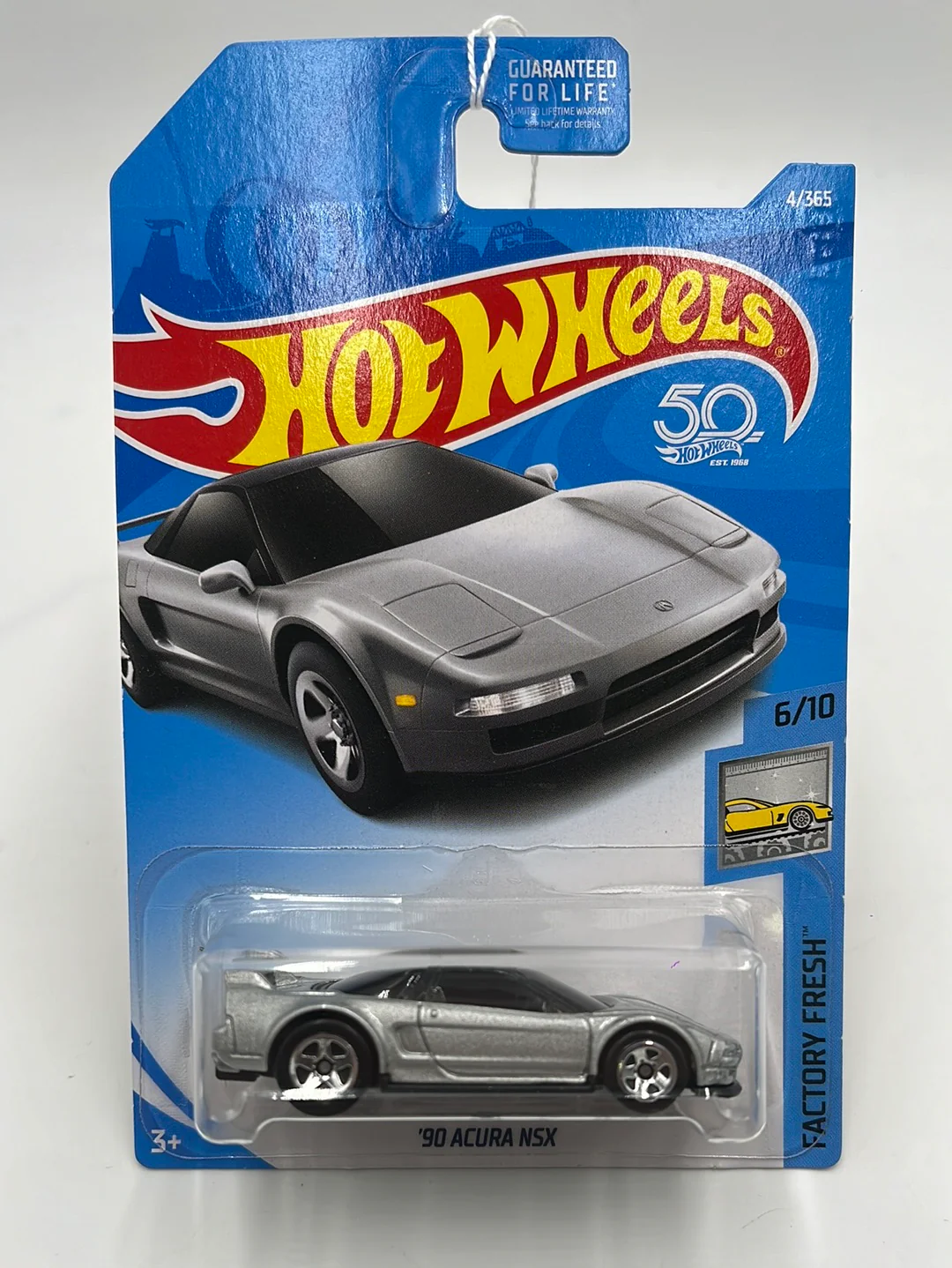 2018 Hot Wheels #4 90 Acura NSX Silver 106B
