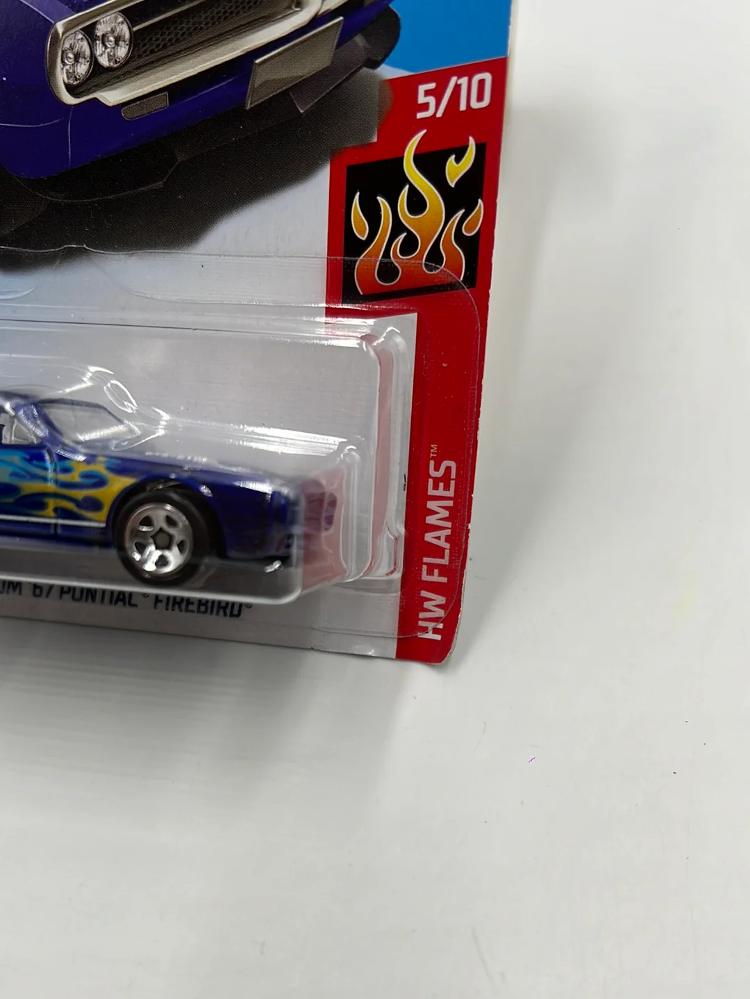 Hot Wheels 2018 Custom 67 Pontiac Firebird Blue #324 37C - Image 4