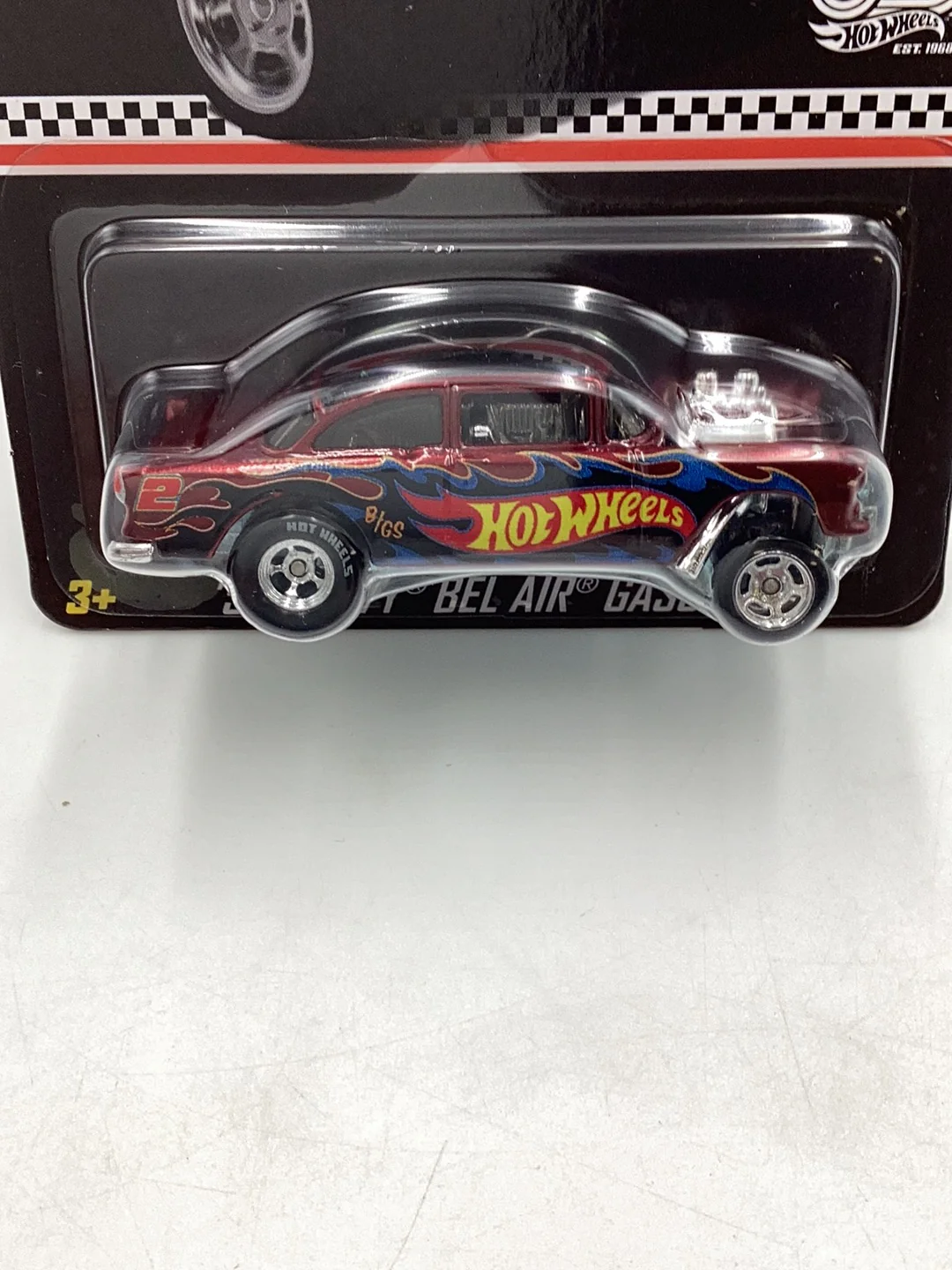 Hot wheels 2018 mail in collectors edition 55 Chevy Bel Air Gasser with protector - Image 3