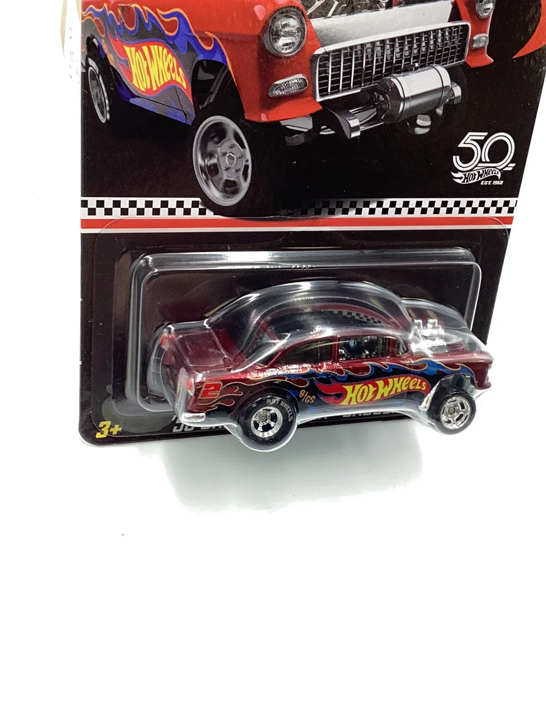 Hot wheels 2018 mail in collectors edition 55 Chevy Bel Air Gasser with protector - Image 4