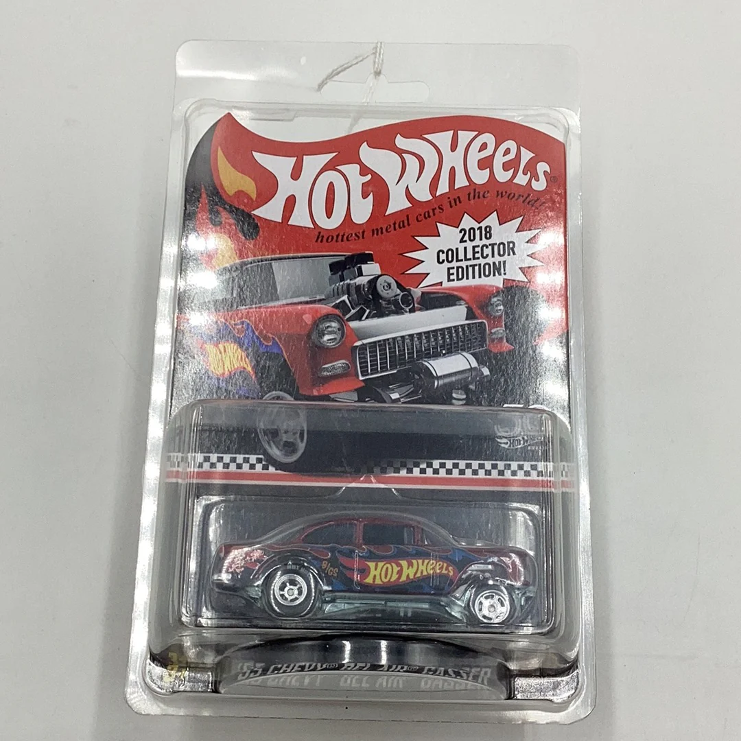 Hot wheels 2018 mail in collectors edition 55 Chevy Bel Air Gasser with protector - Image 9