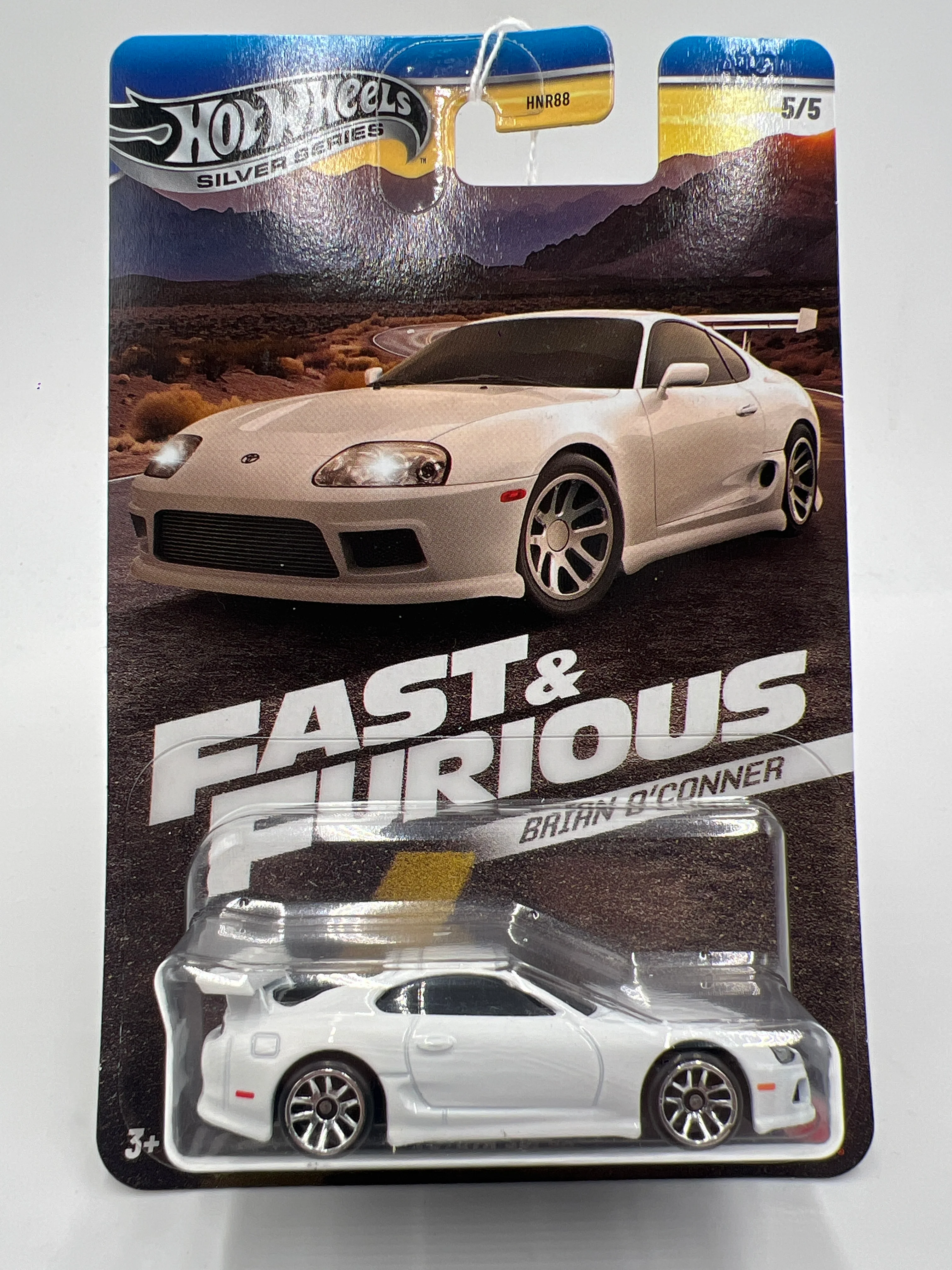 Hot Wheels Silver Series Fast & Furious Brian O’Conner #5 Toyota Supra White 69A - Image 2