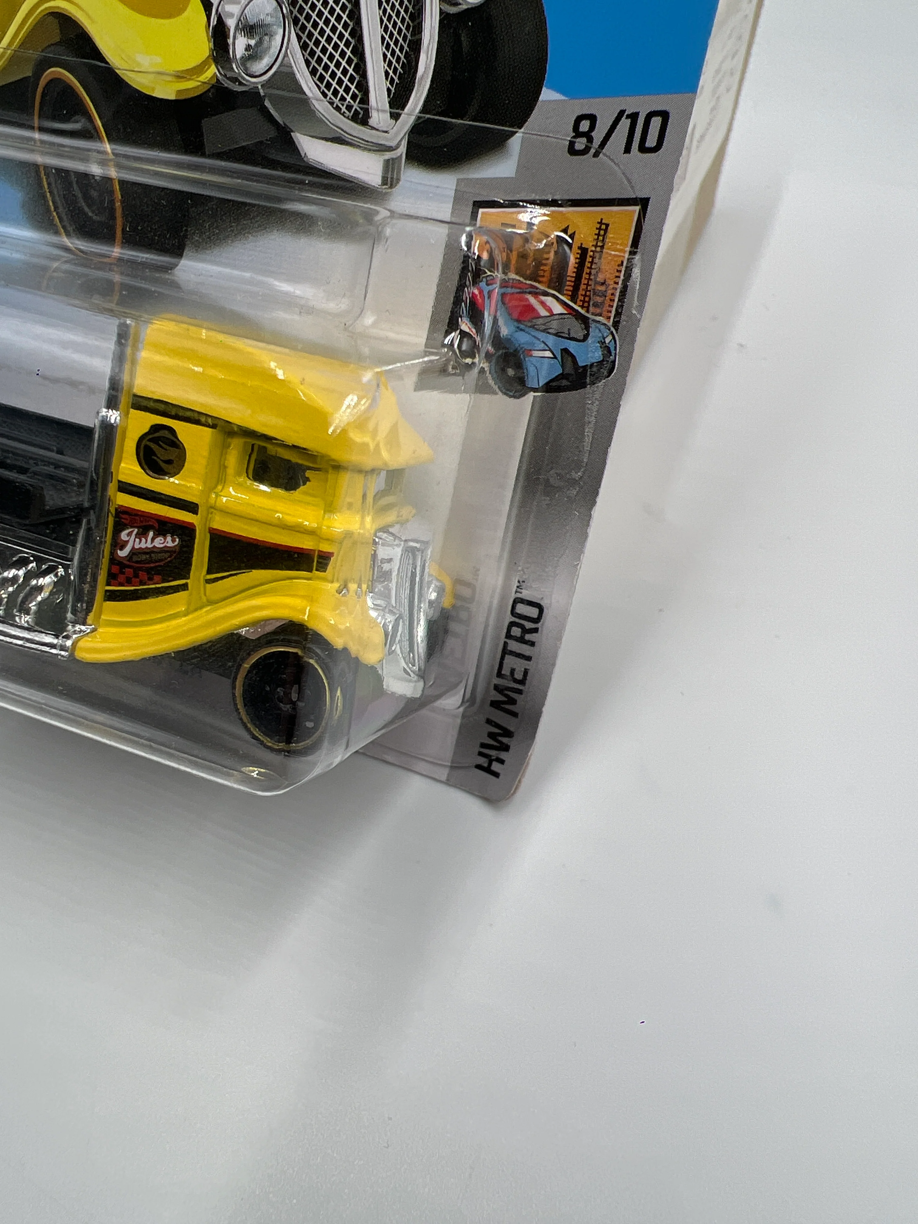 2019 Hot Wheels Treasure Hunt HW Metro #207 Fast Bed Hauler Yellow 274G - Image 3