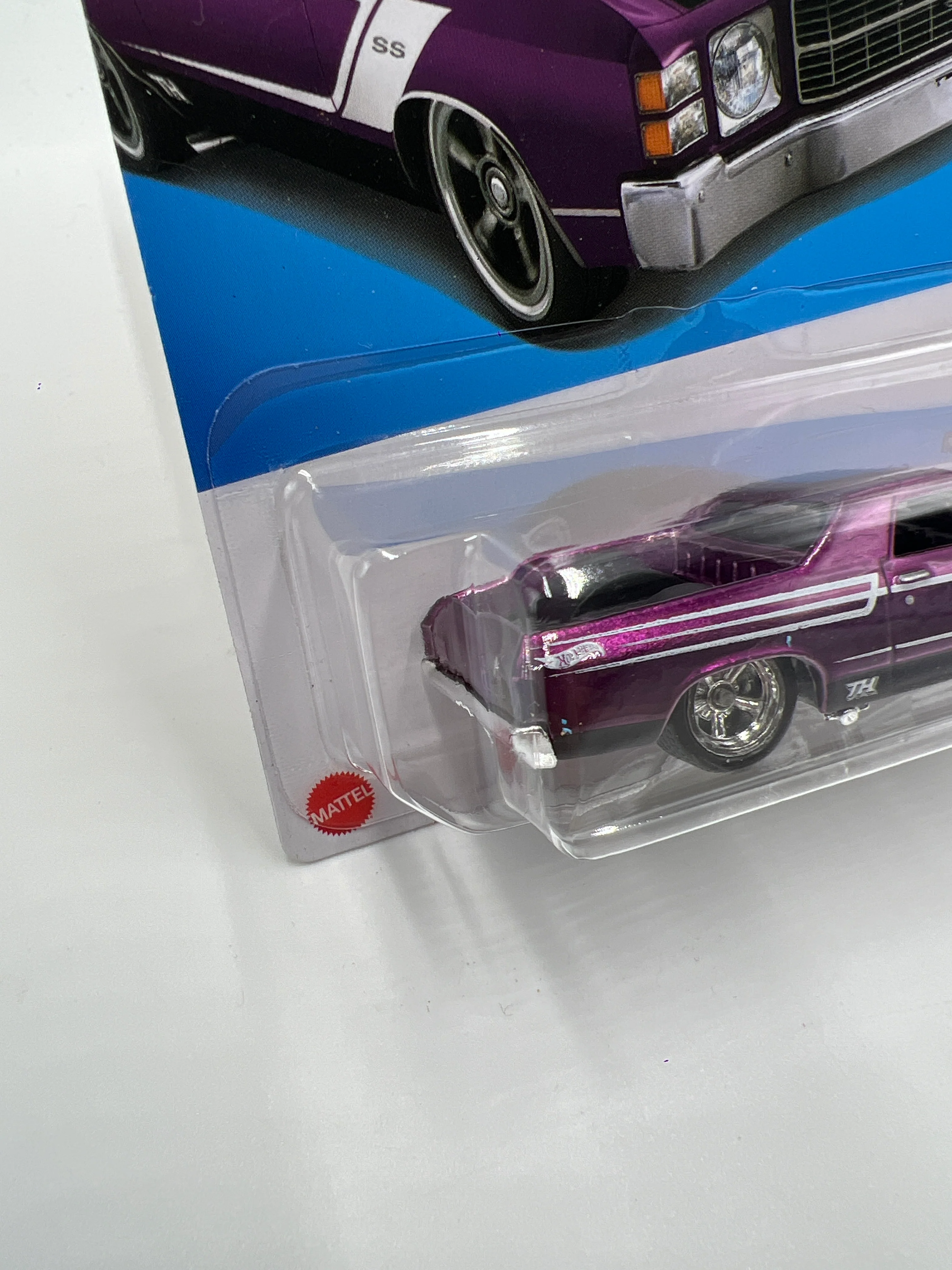 2024 Hot Wheels F Case Super Treasure Hunt #132 72 El Camino Purple W/Protector - Image 5