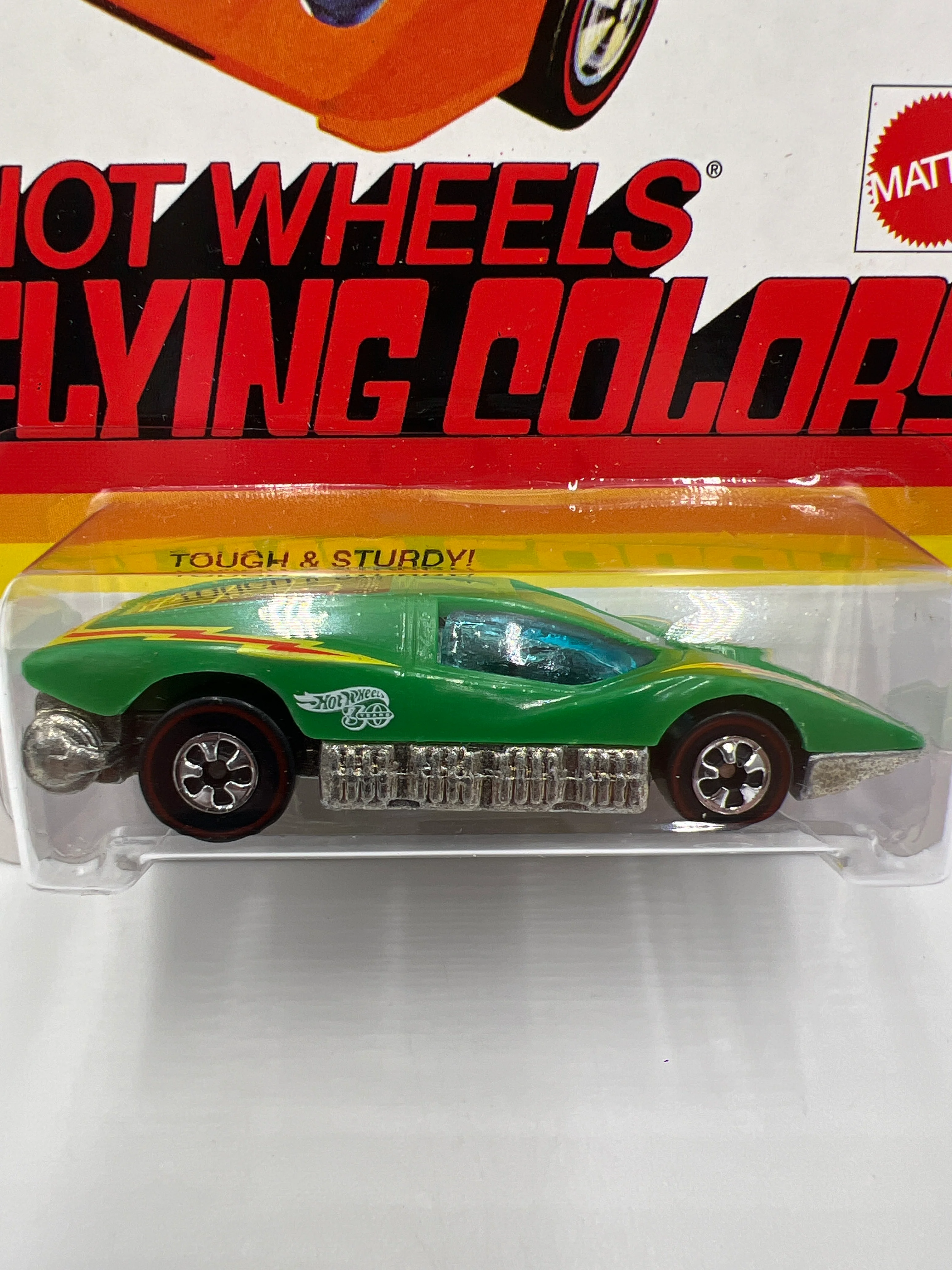 Hot Wheels 30 Years 1975 Authentic Commemorative Replica Flying Colors Large Charge Green - Image 2