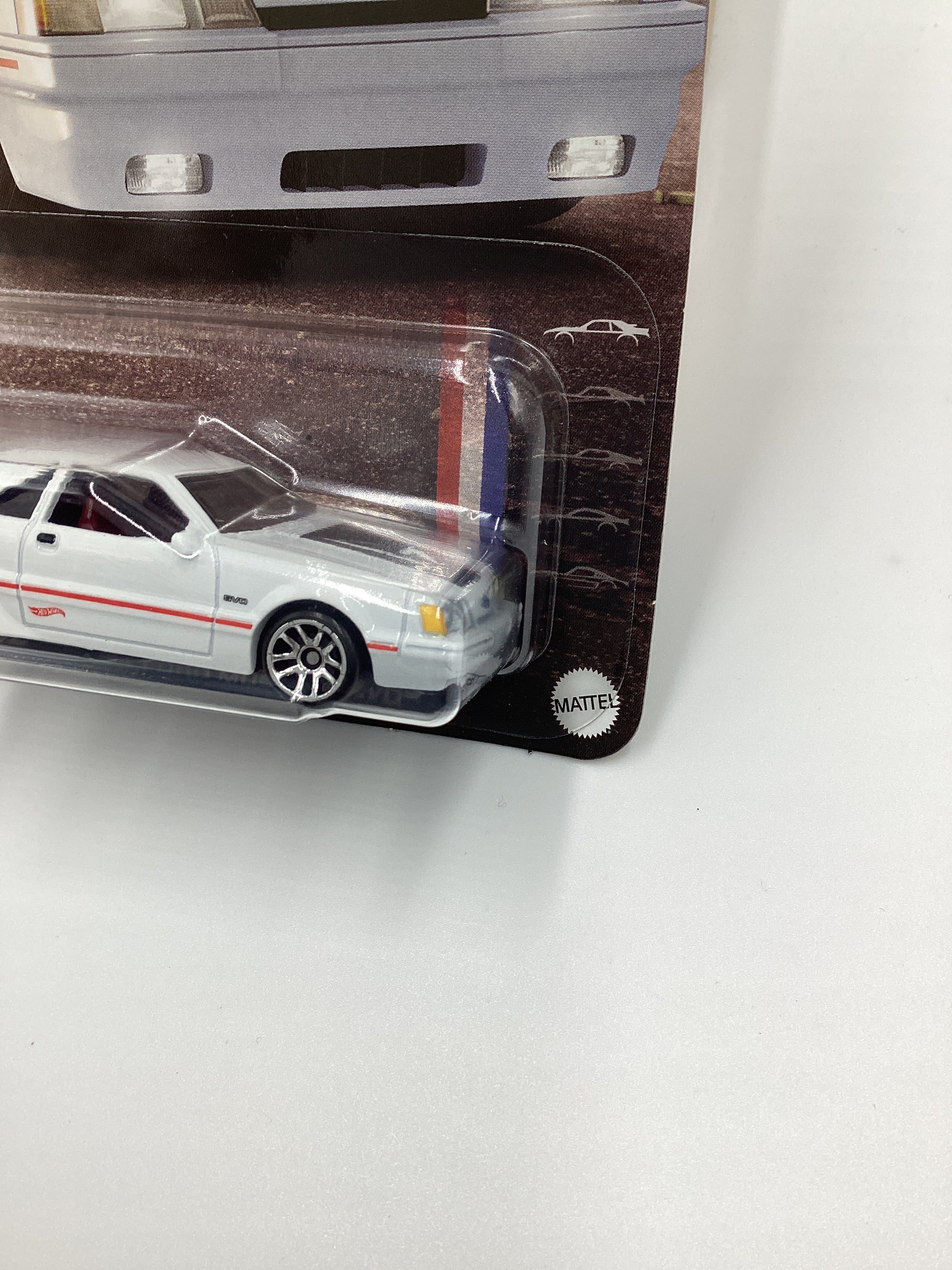 2024 Hot Wheels Silver Series 60 Years Mustang #1 84 Ford Mustang SVO White 151A - Image 4