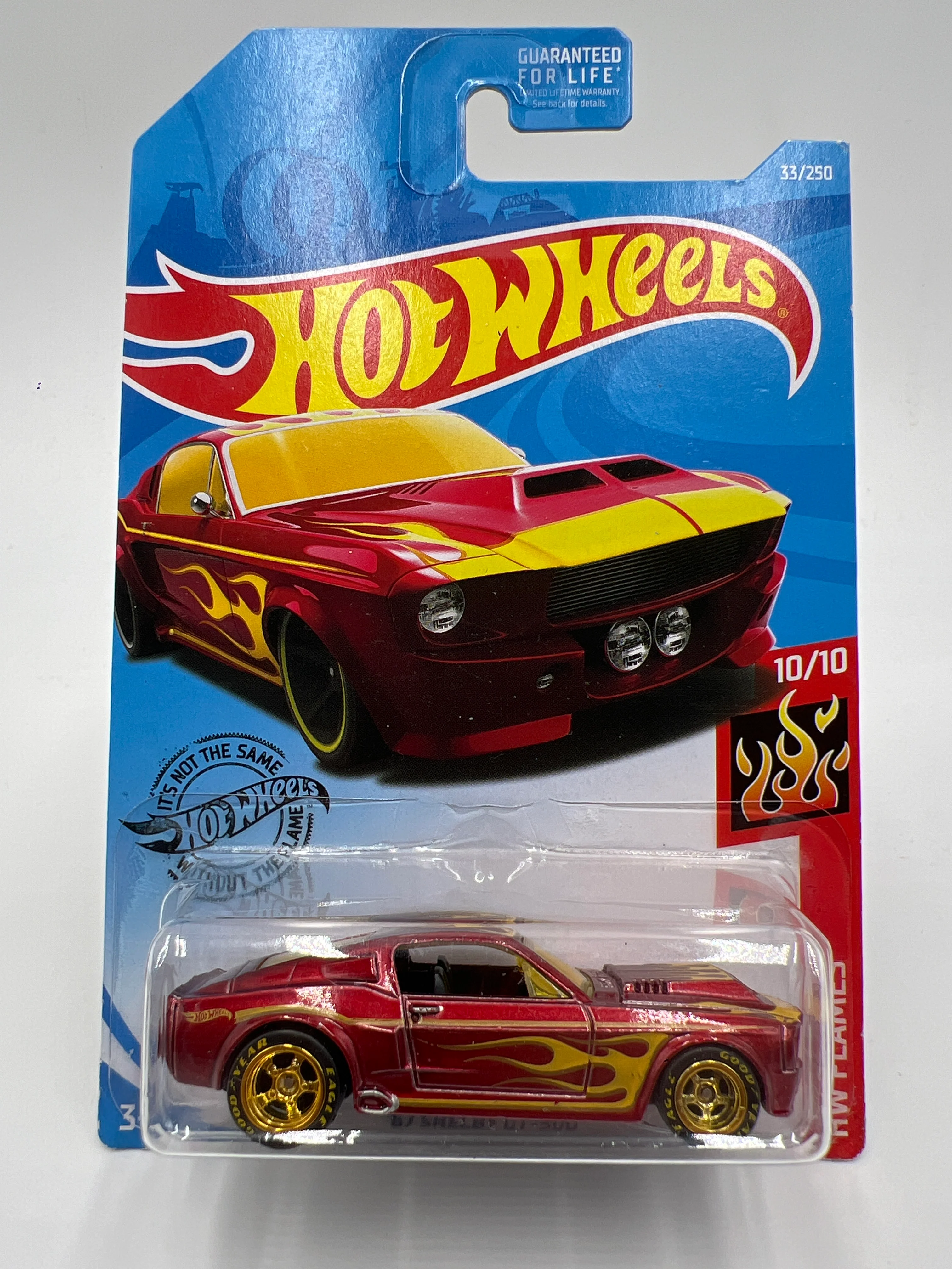 Hot Wheels 67 Shelby GT-500 Red Wheel Swap Custom On Card W/Protector SR - Image 2