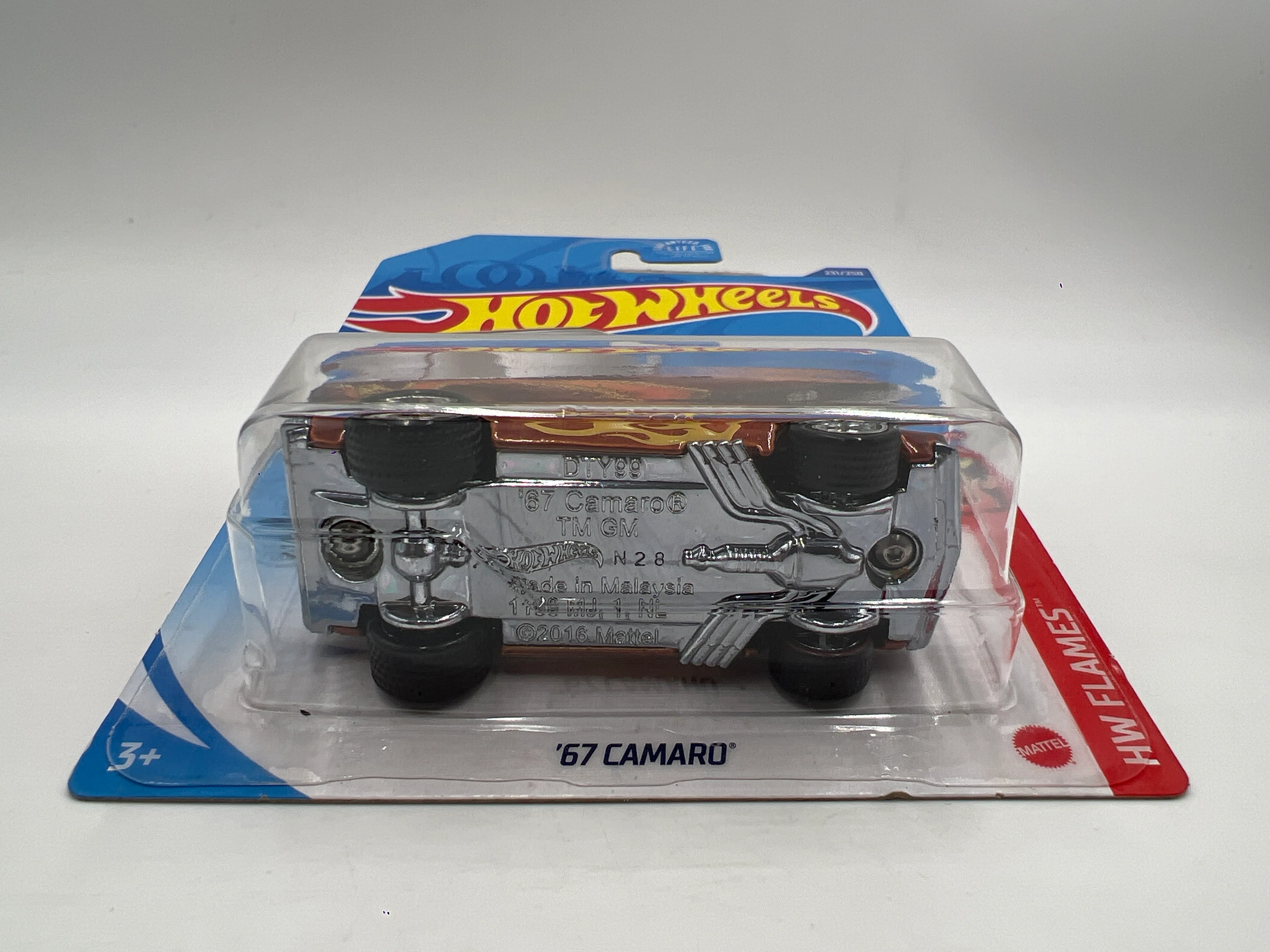 Hot Wheels 67 Camaro Brown Wheel Swap Custom On Card W/Protector SR - Image 5