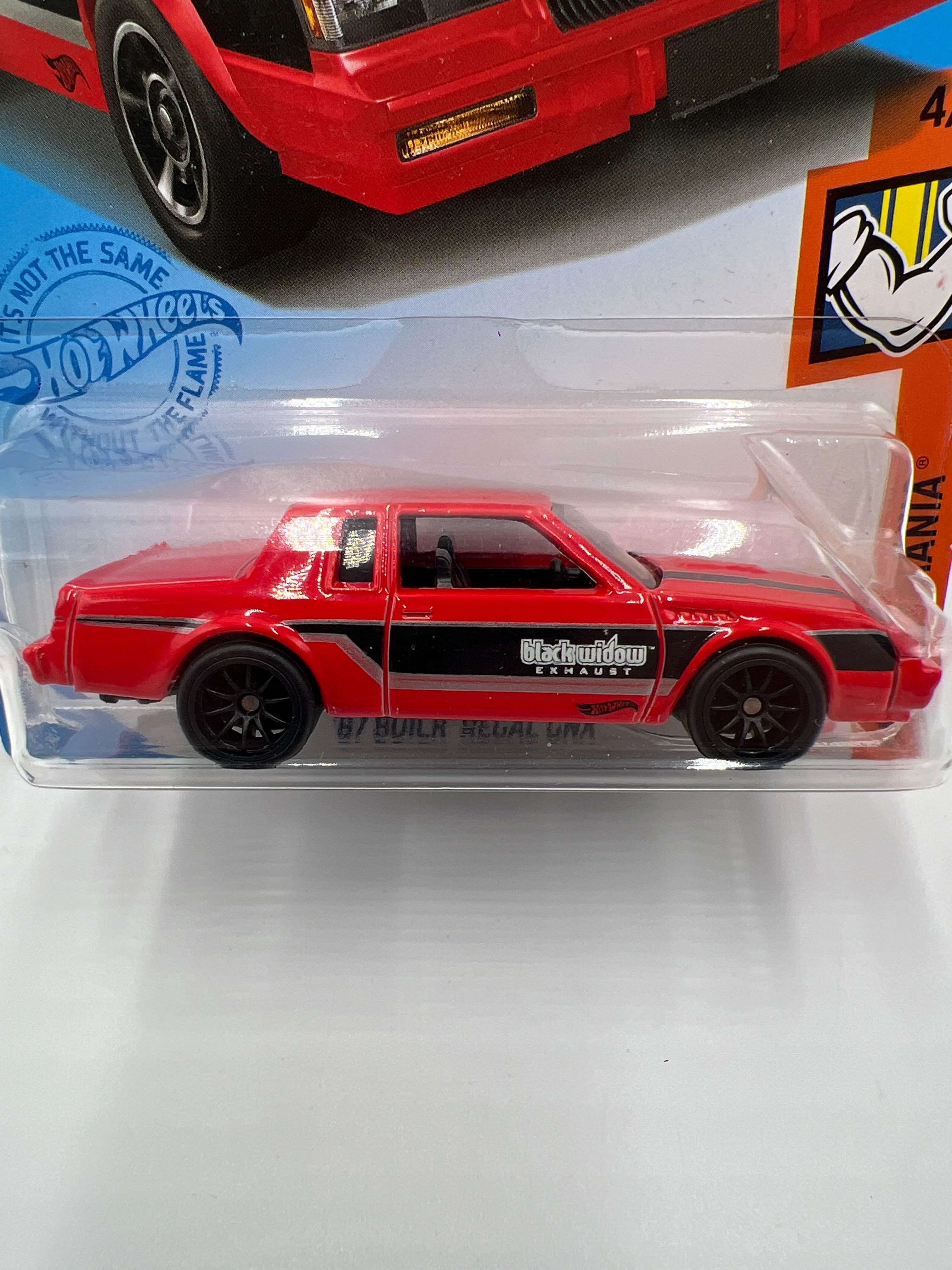 Hot Wheels 87 Buick Regal GNX Red Wheel Swap Custom On Card W/Protector SR - Image 3