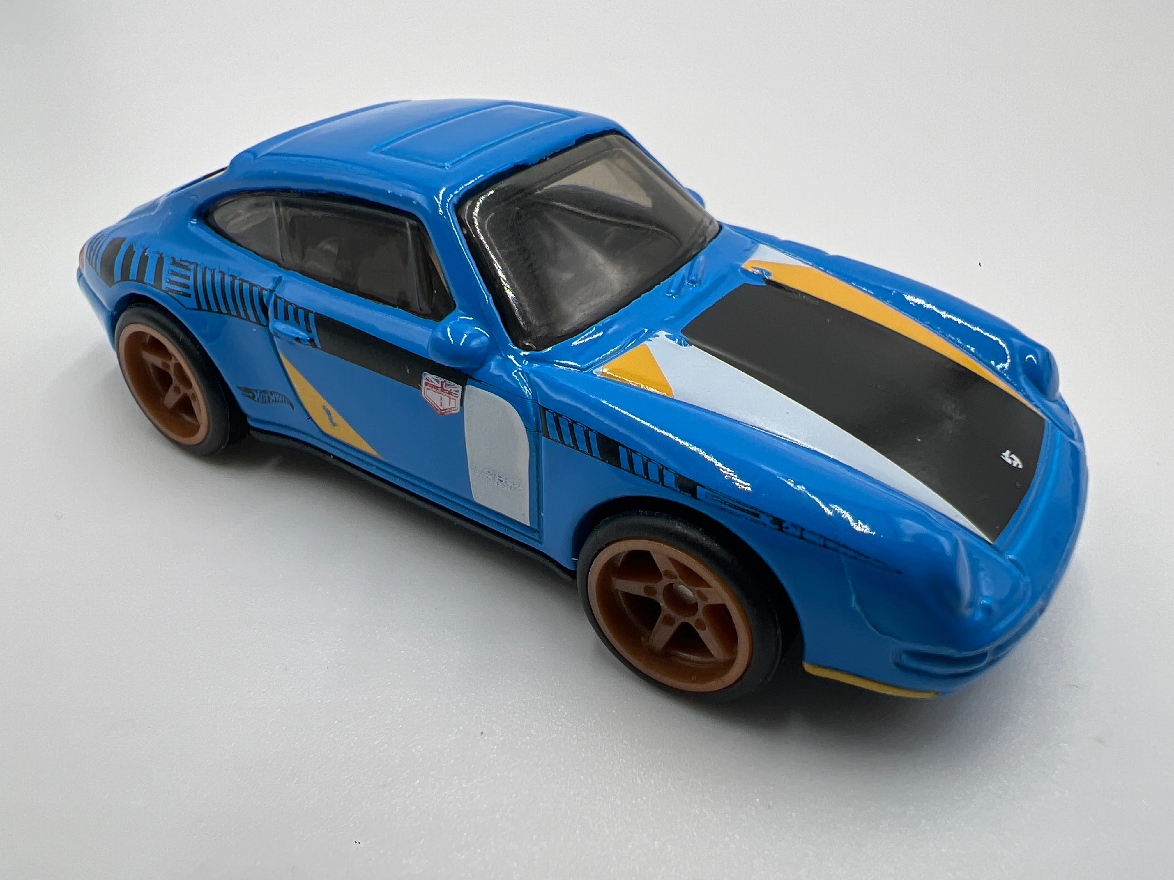 Hot Wheels 1996 Porsche Carrera Blue CUSTOM - Image 2