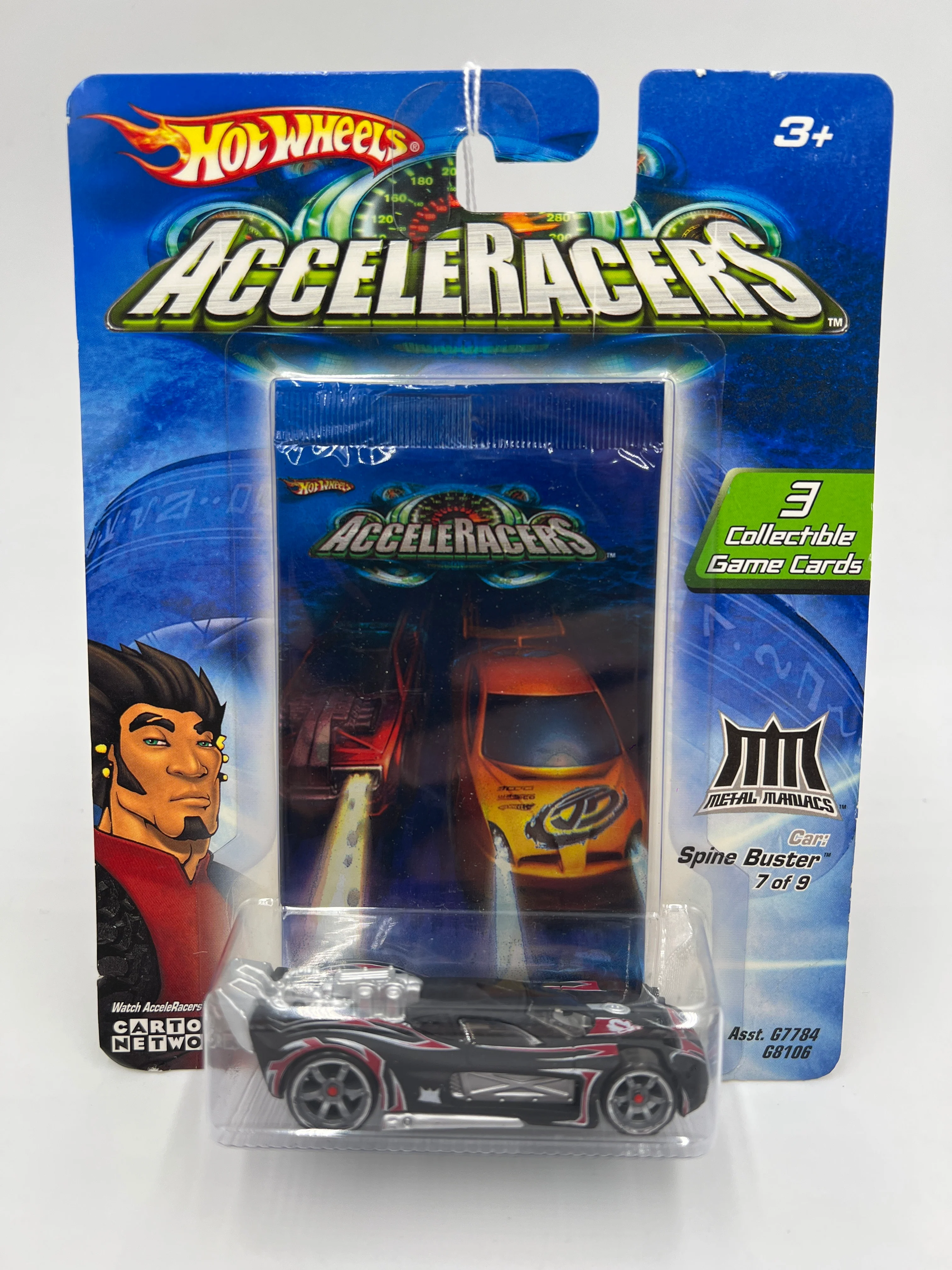 Hot Wheels Acceleracers Metal Maniacs #7 Spine Buster CM6 Wheels VHTF - Image 2