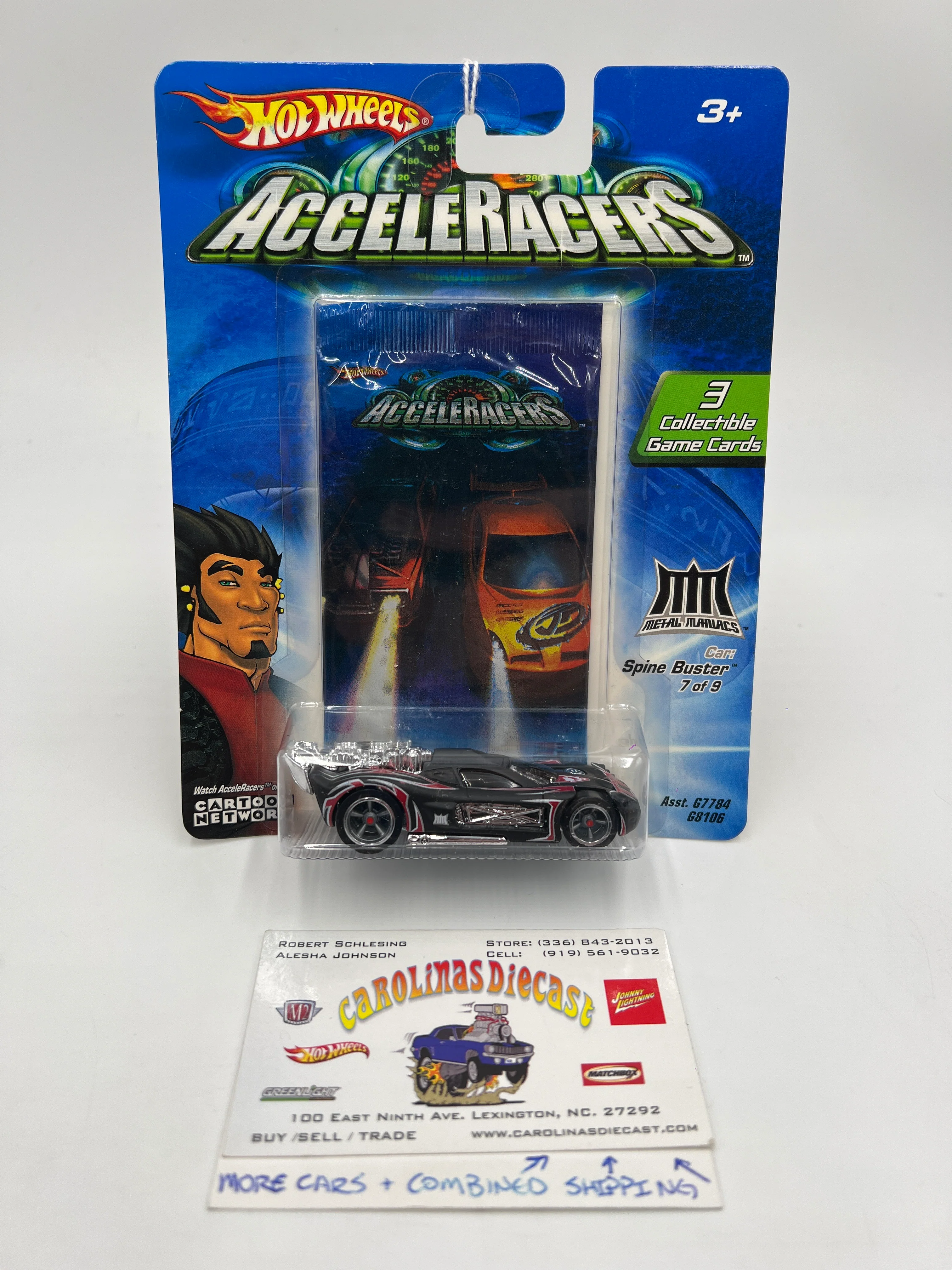 Hot Wheels Acceleracers Metal Maniacs #7 Spine Buster CM5 Wheels VHTF