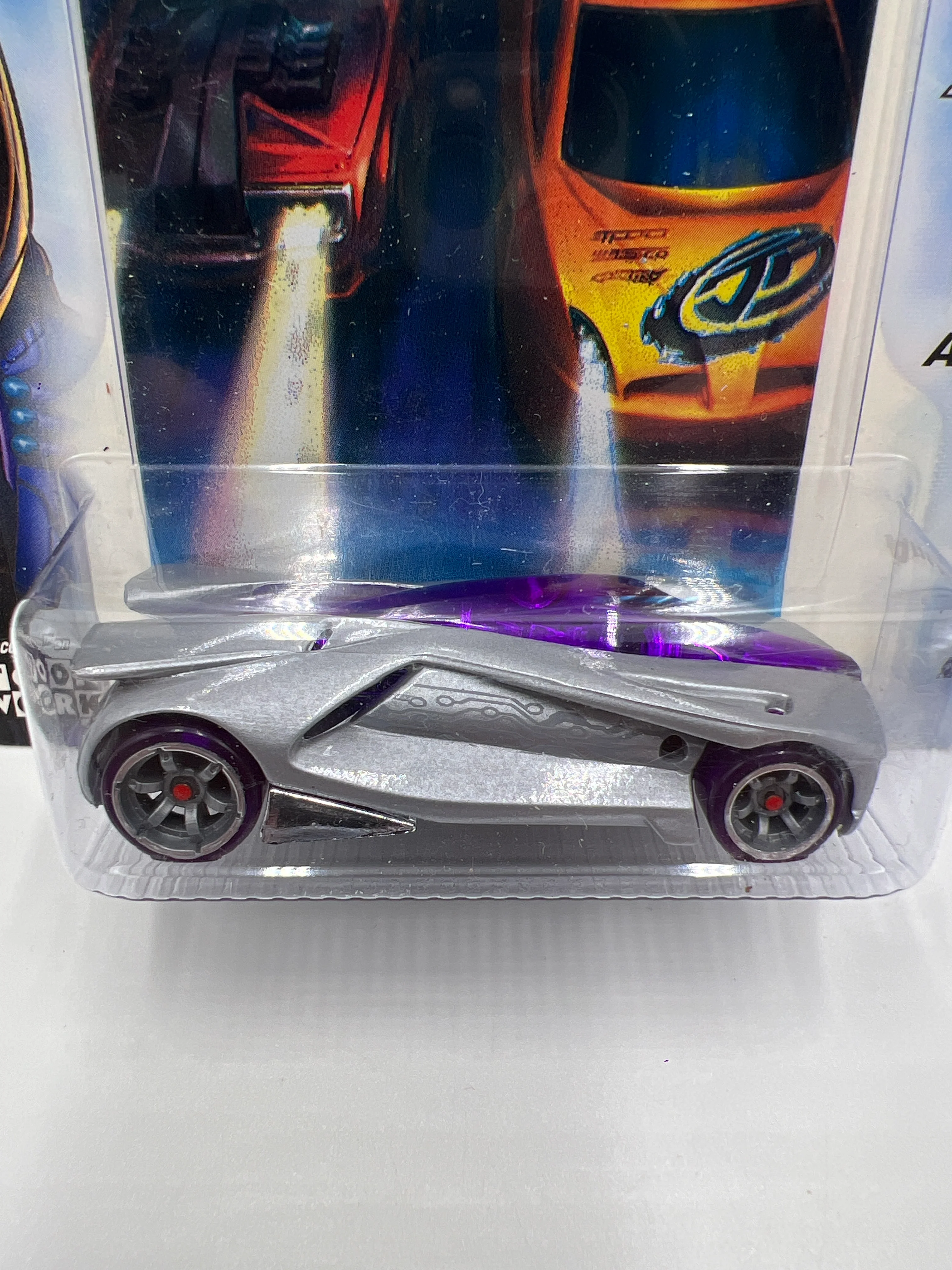 Hot Wheels Acceleracers Silencerz #3 Anthracite VHTF Card Not Perfect - Image 3