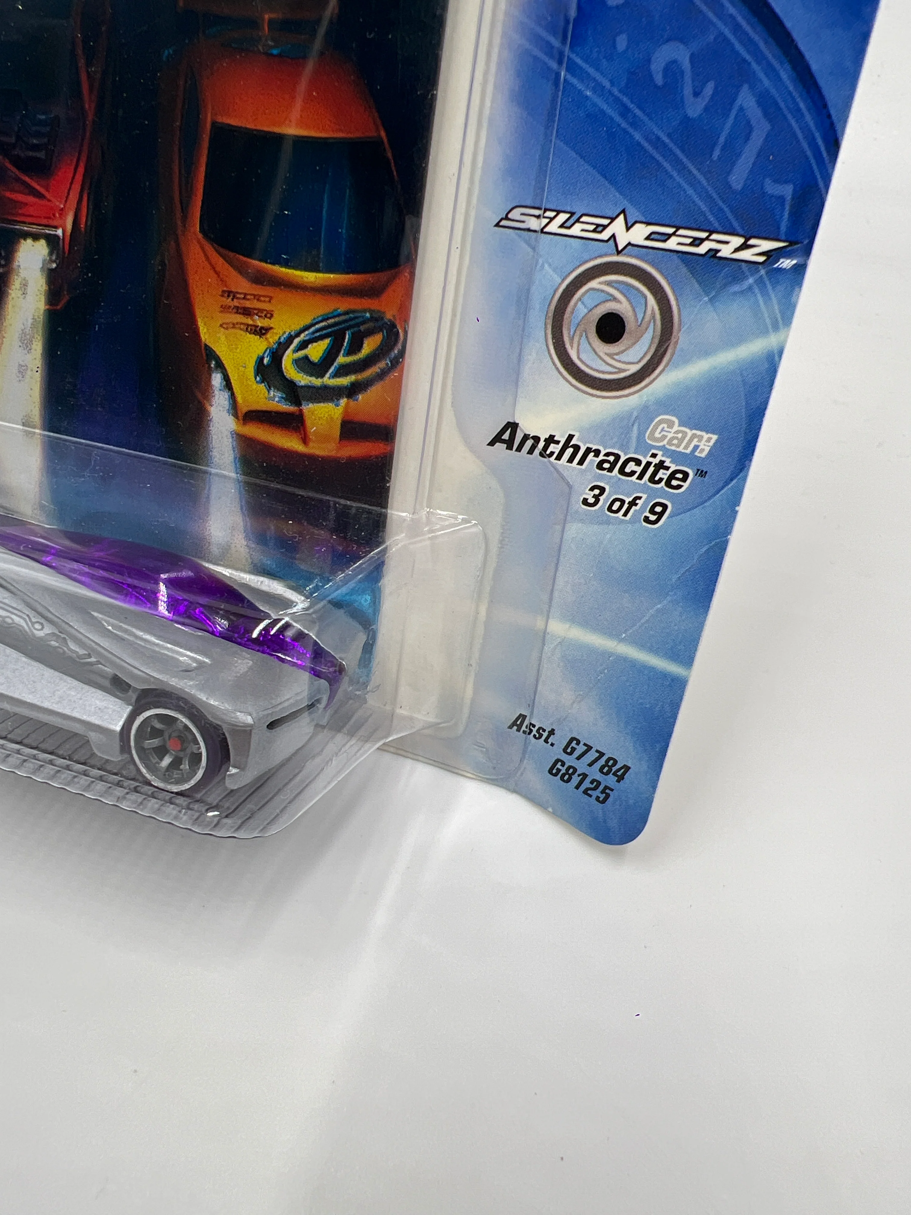 Hot Wheels Acceleracers Silencerz #3 Anthracite VHTF Card Not Perfect - Image 4