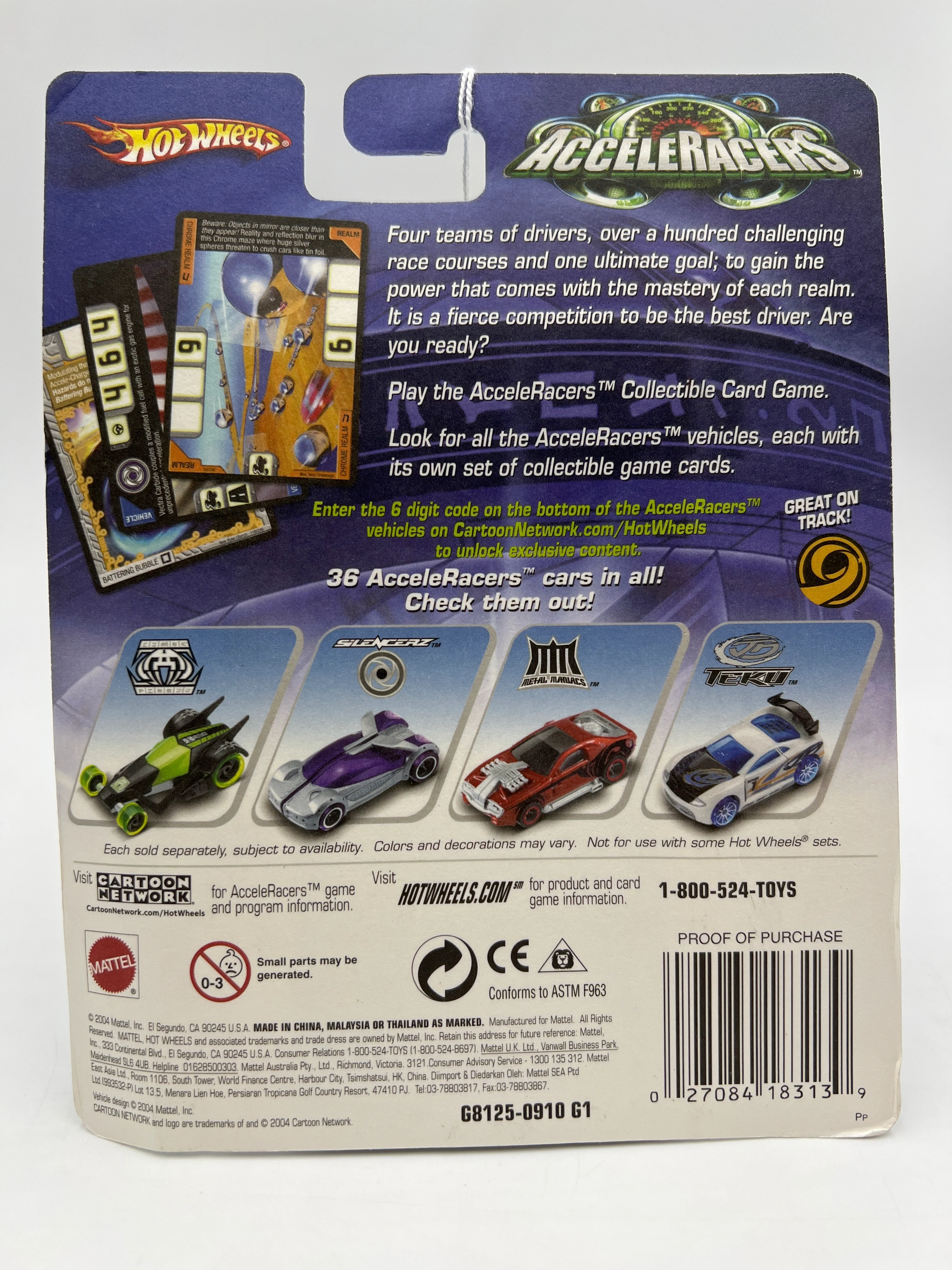 Hot Wheels Acceleracers Silencerz #3 Anthracite VHTF Card Not Perfect - Image 8
