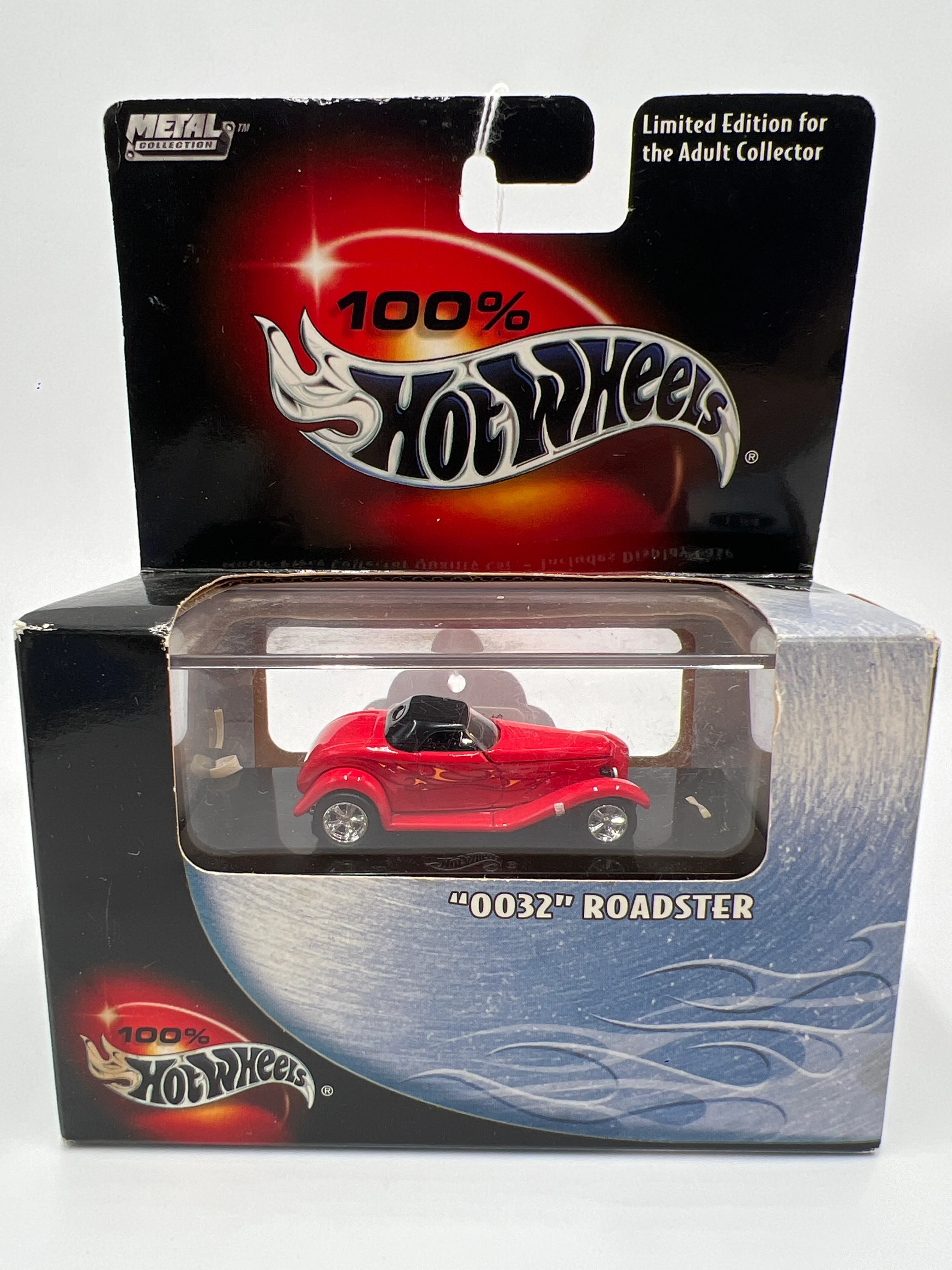 Hot Wheels Black Box 100% #25 0032 Roadster Red (Box Has Stains) SR - Image 2