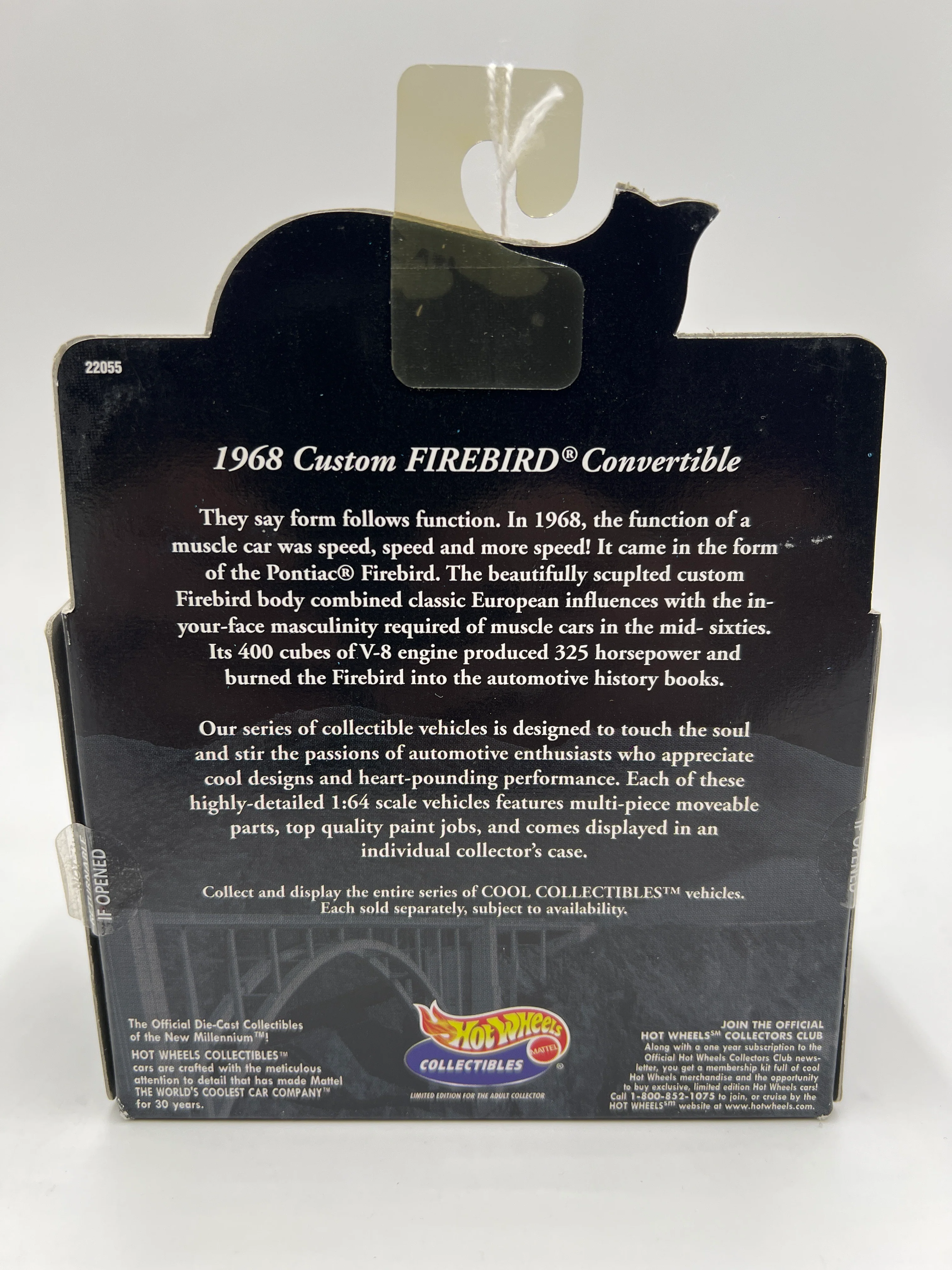 Hot Wheels Collectibles Black Box 68 Custom Firebird Convertible Chrome WR - Image 6