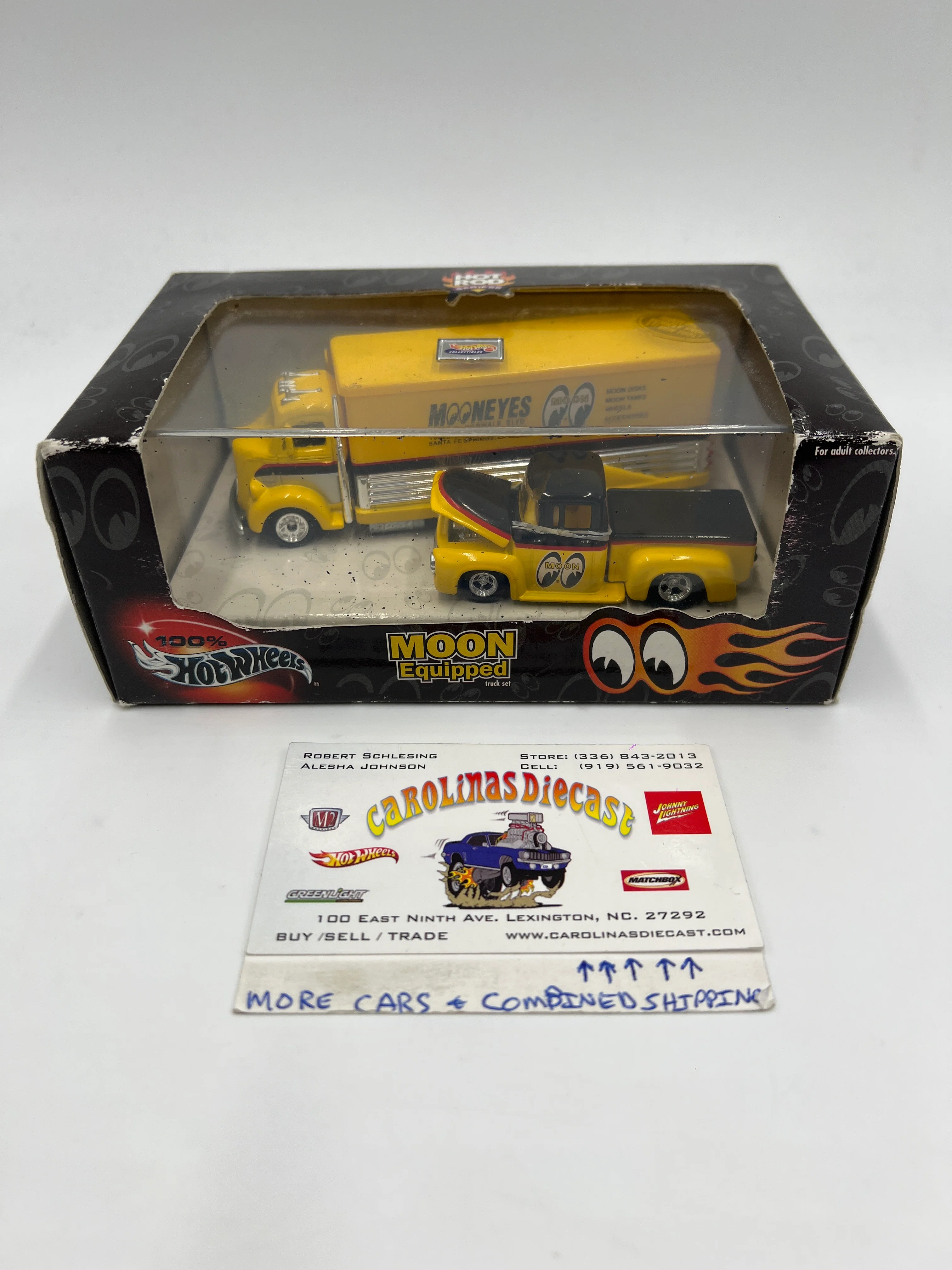 Hot Wheels Black Box 100% Hot Rod Series Moon Equipped Truck Set Mooneyes