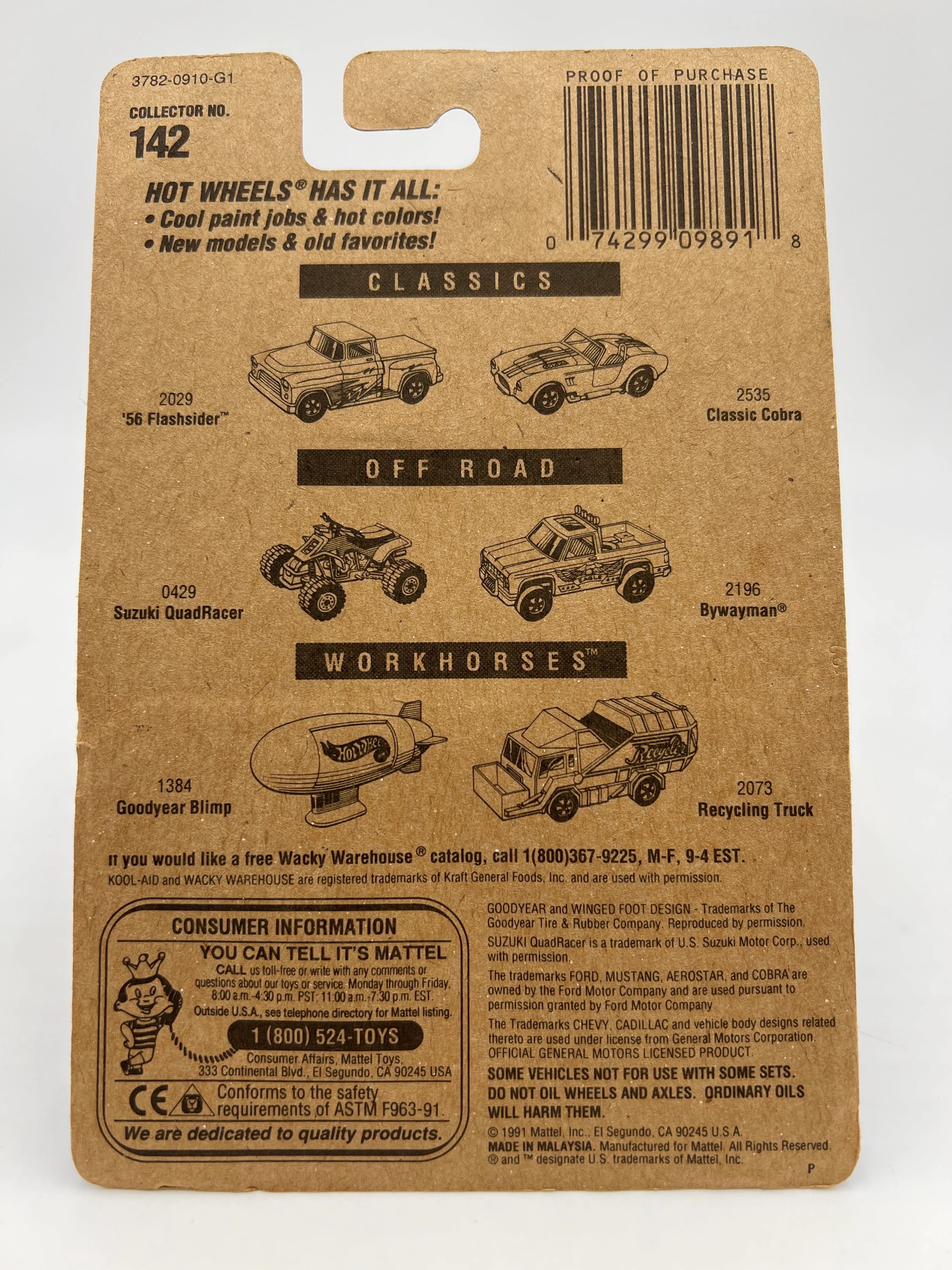 Hot Wheels Blue Card Collector No. 142 Hiway Hauler Kool-Aid BW Wheels - Image 7