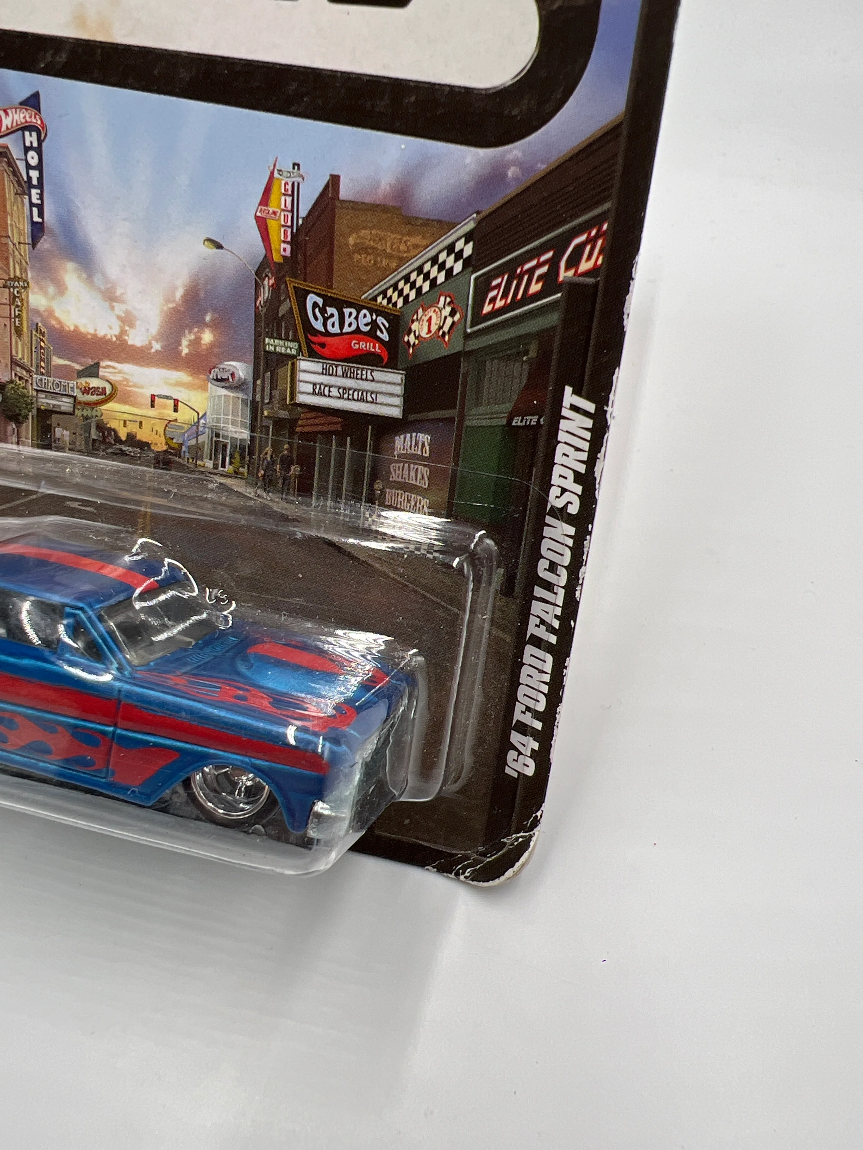 Hot Wheels Boulevard Underdogs 64 Ford Falcon Sprint Blue #3 Card Not Perfect 245F - Image 4