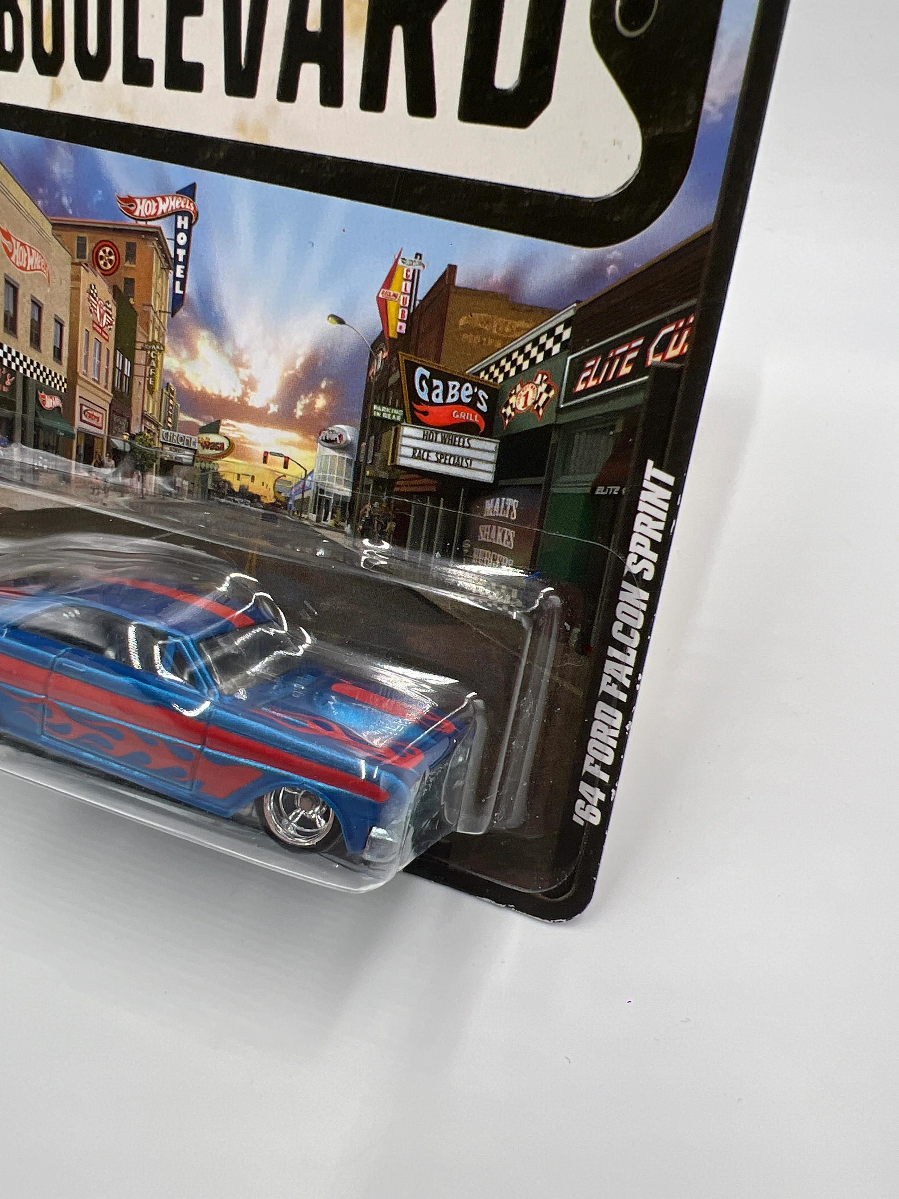 Hot Wheels Boulevard Underdogs 64 Ford Falcon Sprint Blue 244B - Image 3