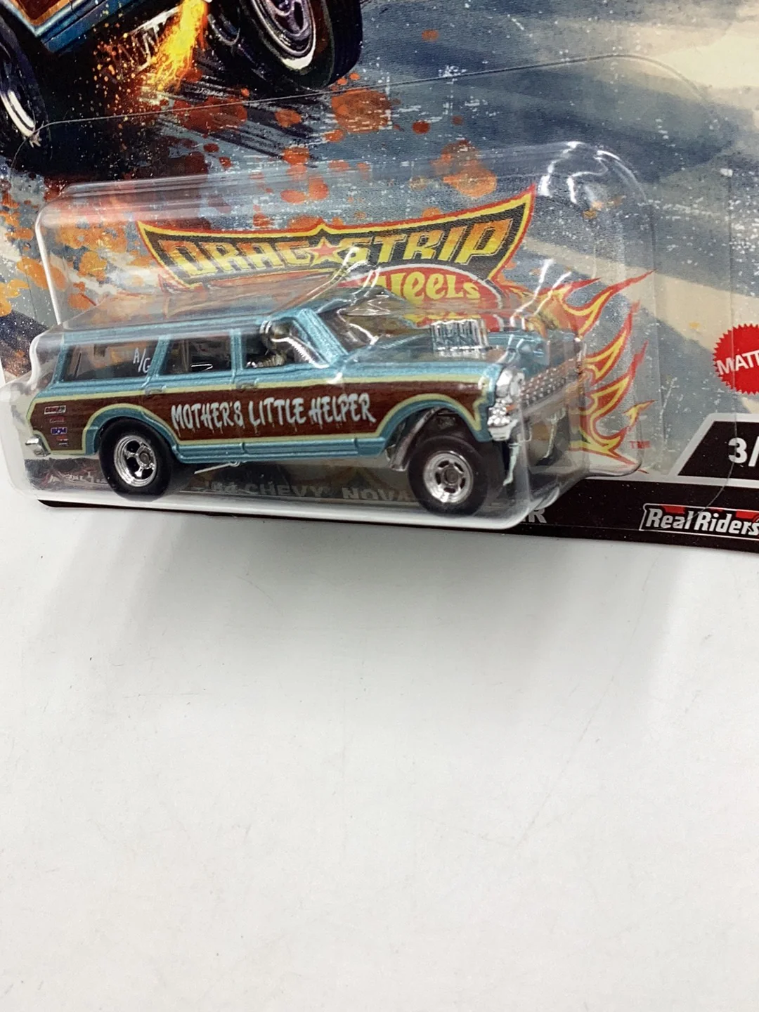Hot wheels car culture drag strip demons 64 Chevy Nova Gasser 254D - Image 4
