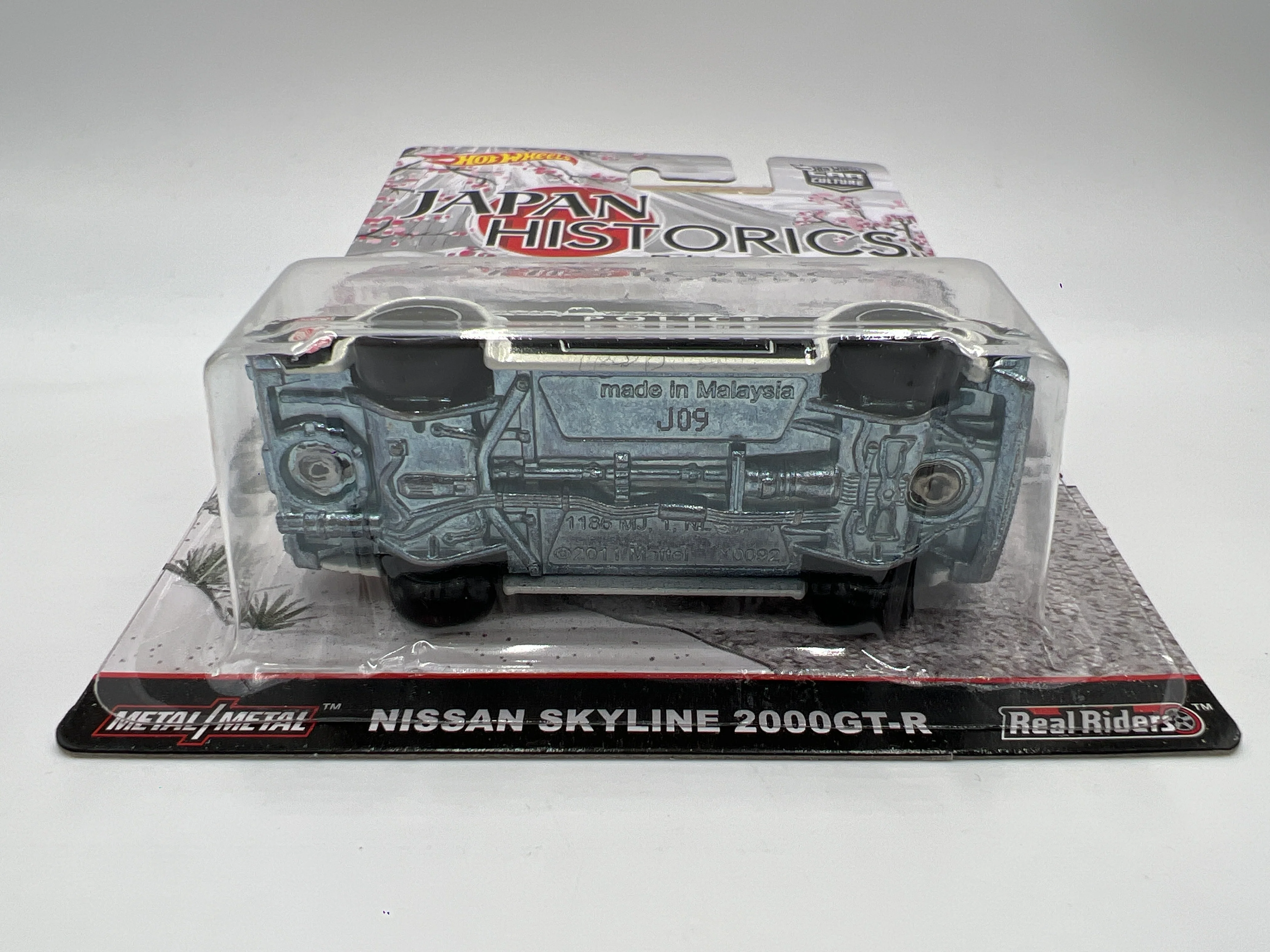 Hot Wheels Car Culture Japan Historics 1 #2 Nissan Skyline 2000GT-R Black/White Police W/Protector - Image 6