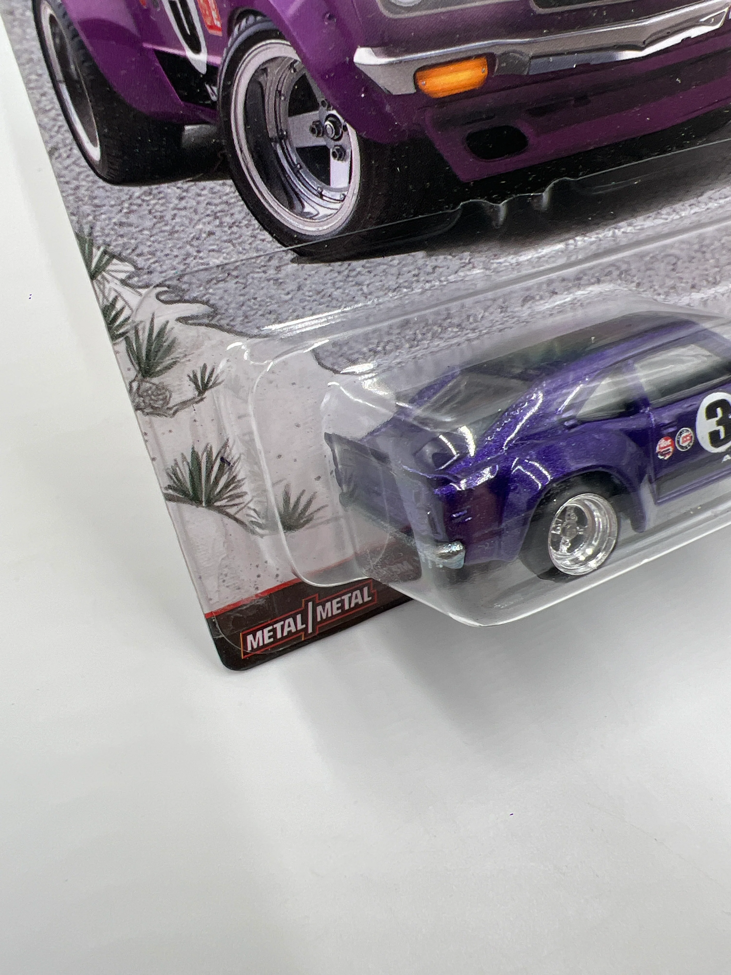 Hot Wheels Car Culture Japan Historics 1 #5 Mazda RX-3 Purple W/Protector Cracked Blister - Image 5
