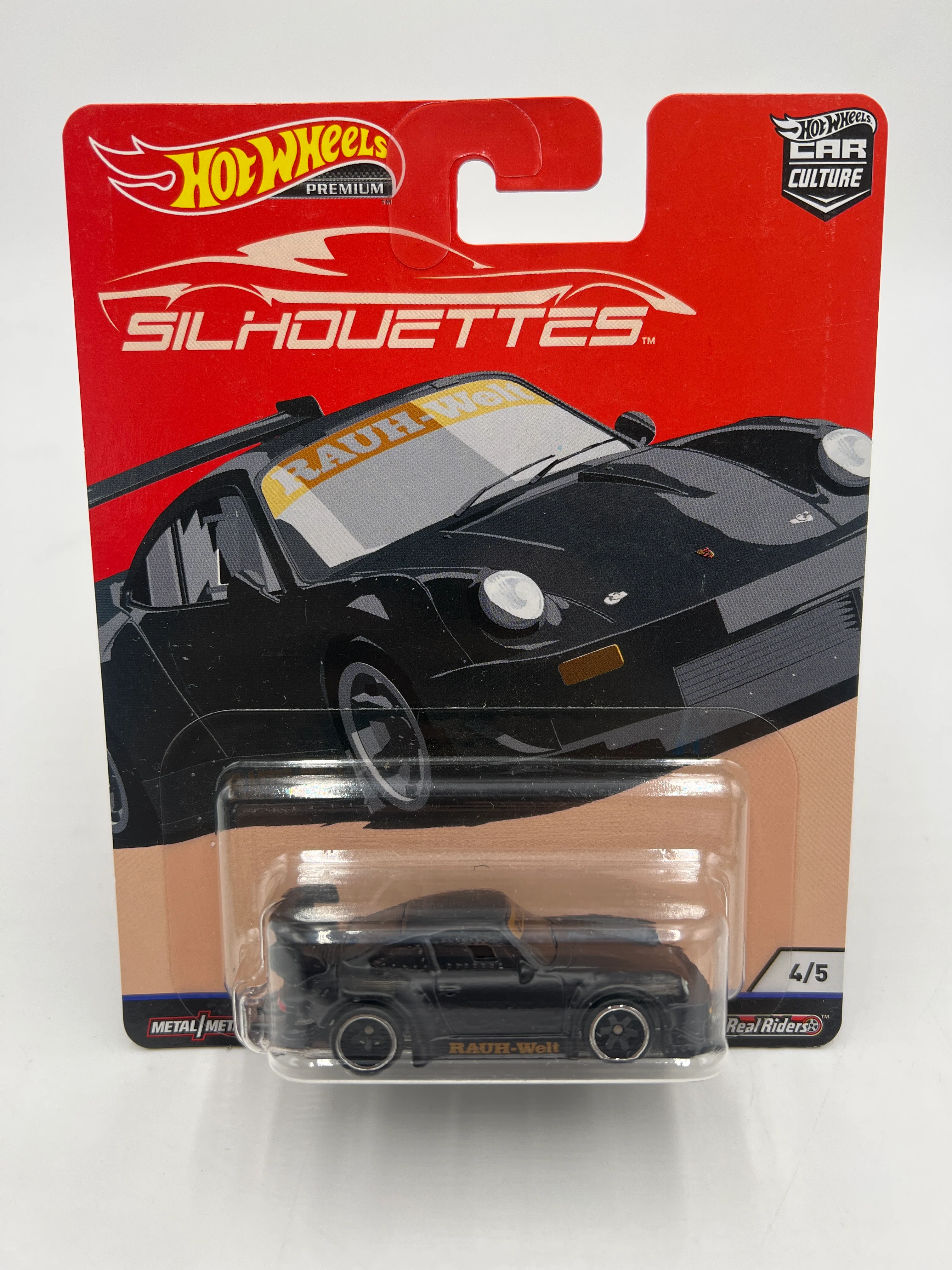 Hot Wheels Car Culture Silhouettes 4/5 RWB Porsche 930 W/ Protector - Image 2