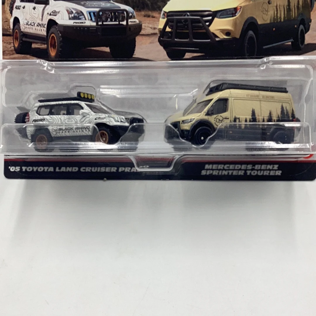 Hot wheels car culture team 2 pack target 05 Toyota Land Cruiser Prado Mercedes Benz Sprinter Tourer 282C - Image 2