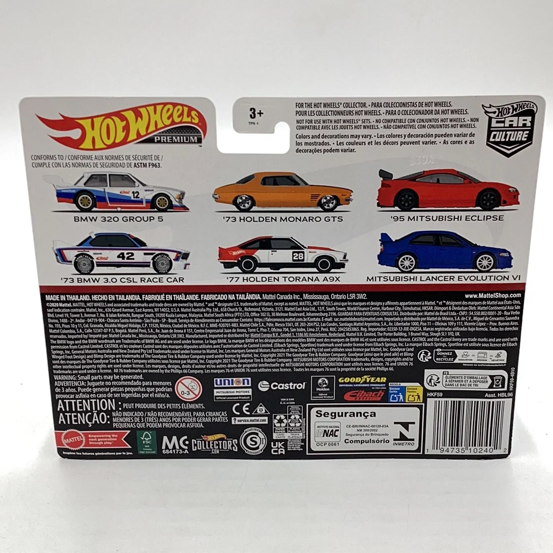 Hot wheels car culture team 2 pack target Mitsubishi Lancer Evolution VI 95 Mitsubishi Eclipse 282G - Image 9
