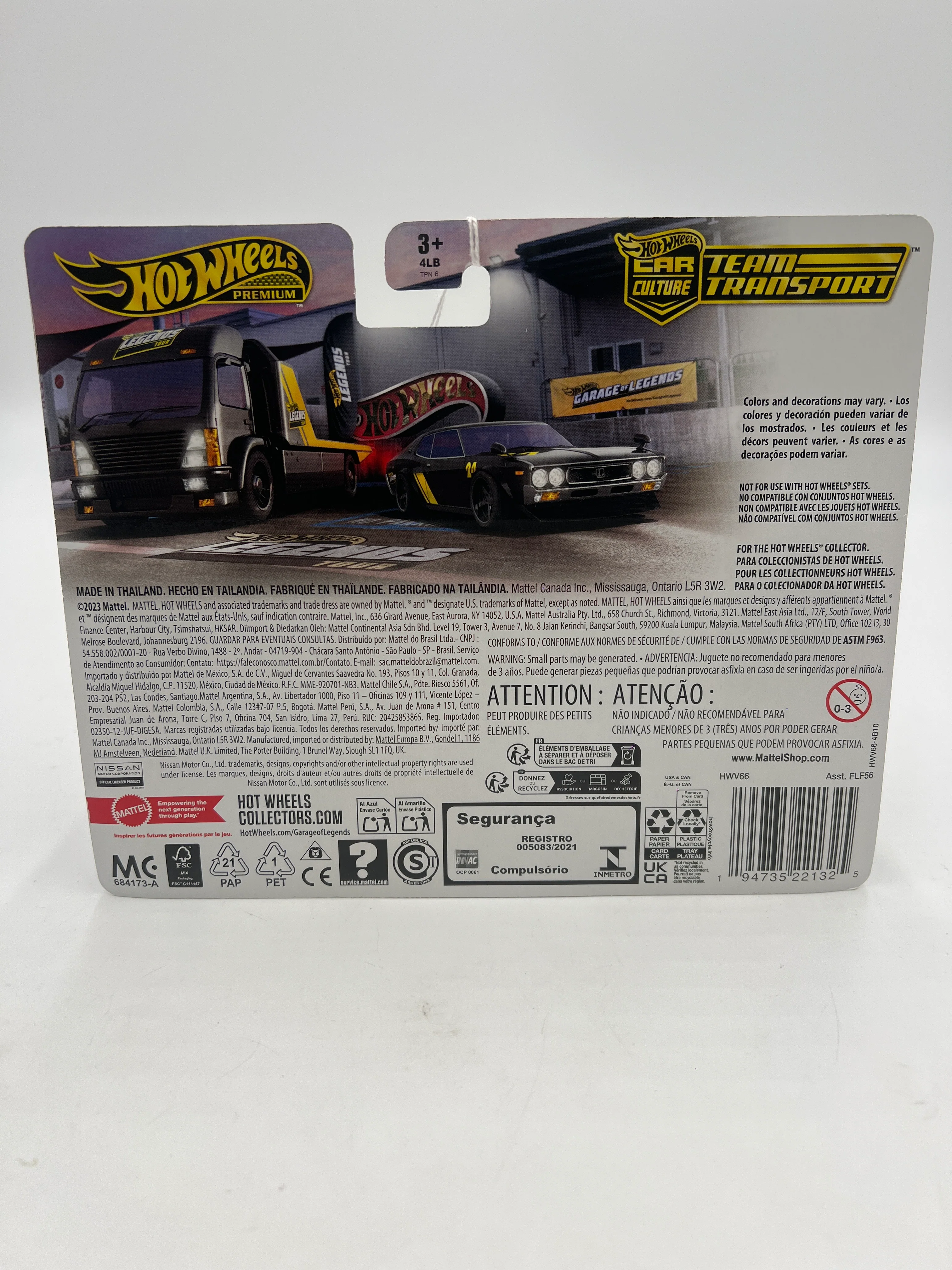 2024 Hot Wheels Team Transport Legends Tour Walmart Exclusive Nissan Laurel 2000 SGX & Aero Lift 278C - Image 6