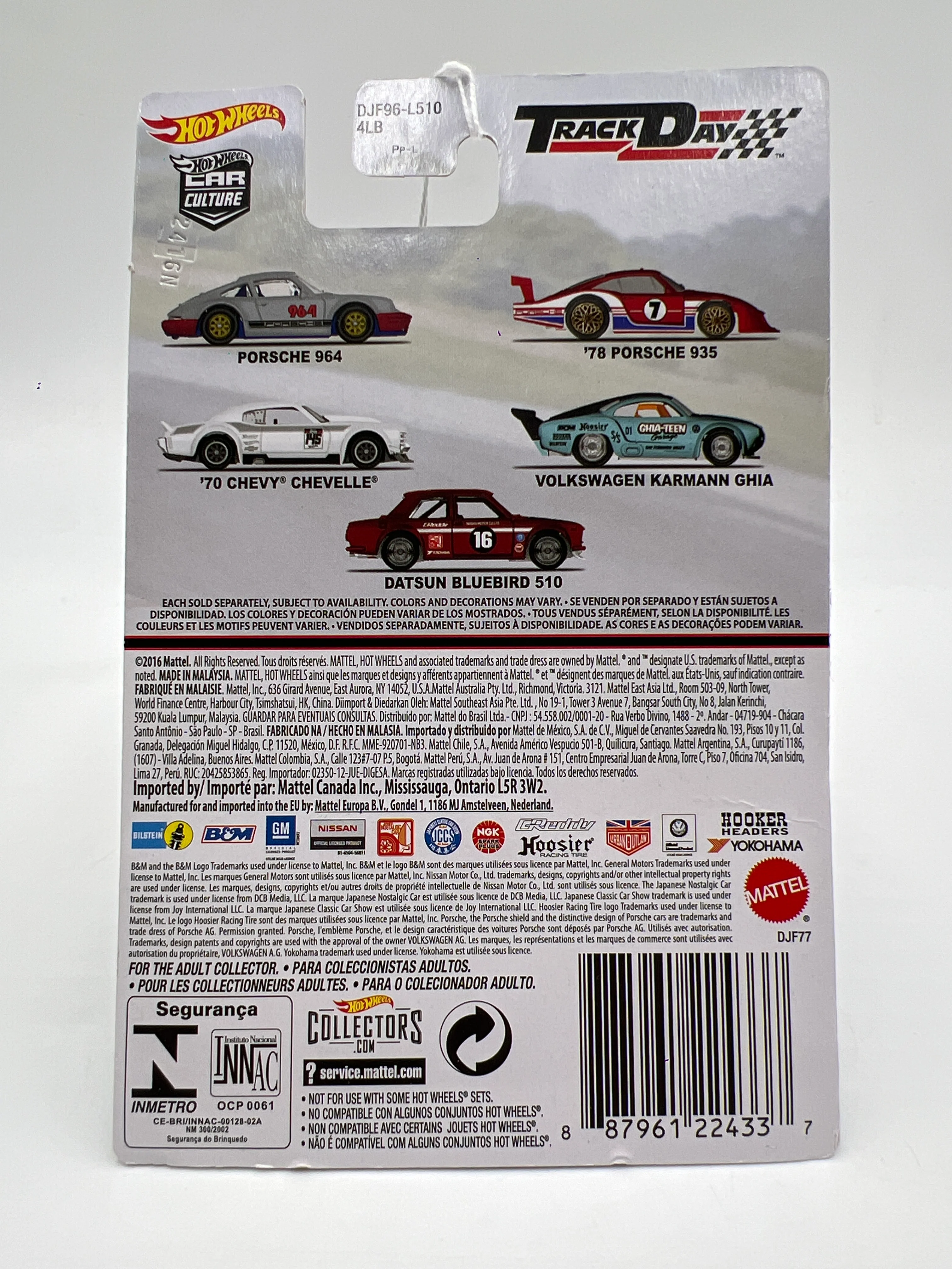Hot Wheels Car Culture Track Day #4 Volkswagen Karmann Ghia Blue - Image 7